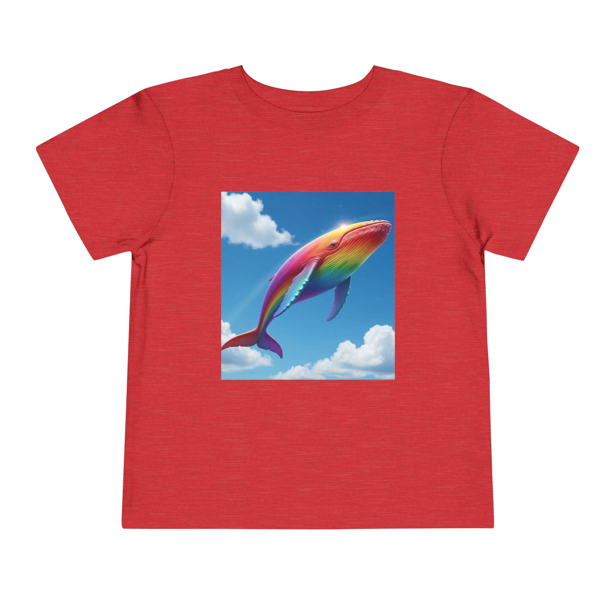 Toddler Tee - Flying Rainbow Whale from the Land of Sparkle Hollow