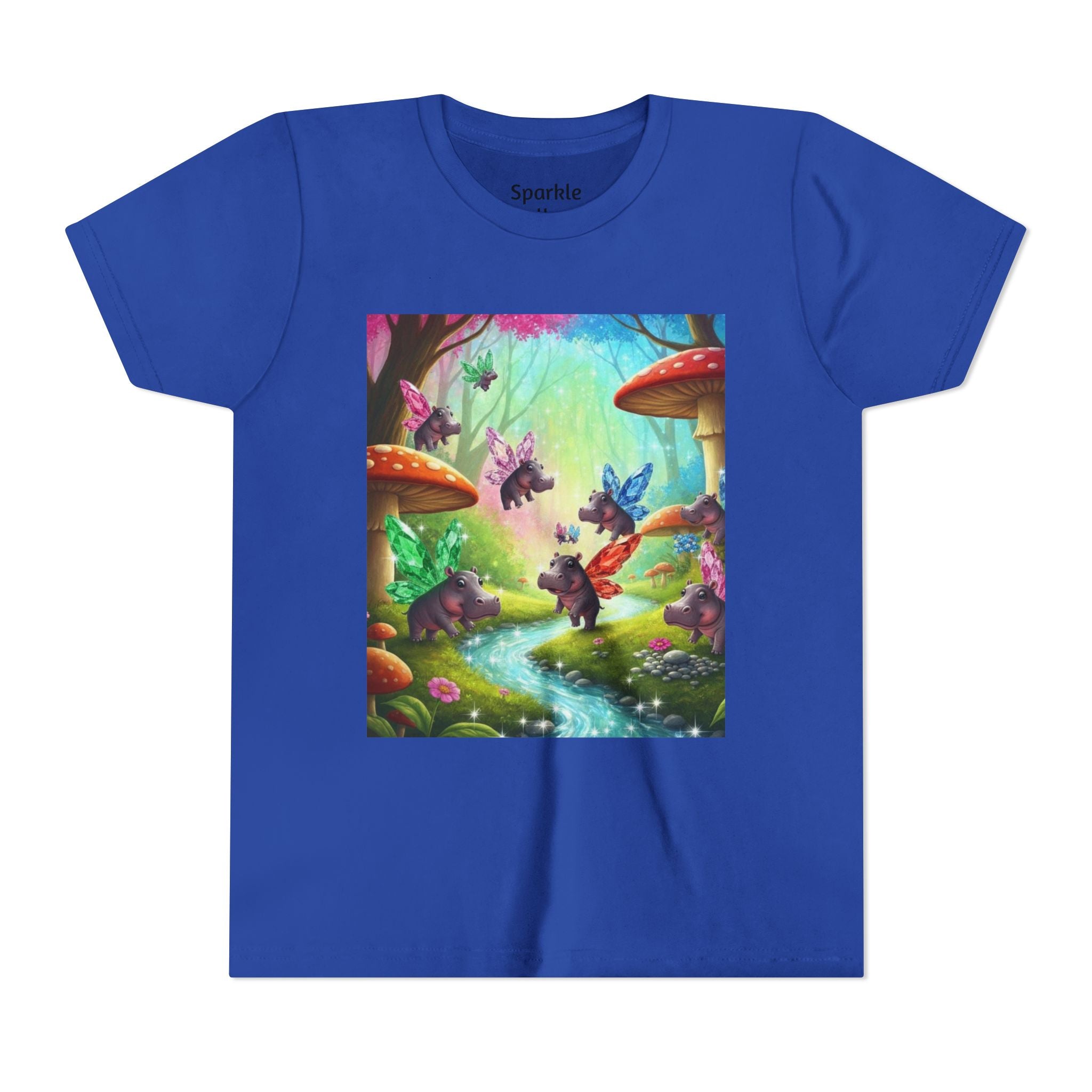 Magical Hippo Fairies Mushroom Grove Youth Tee