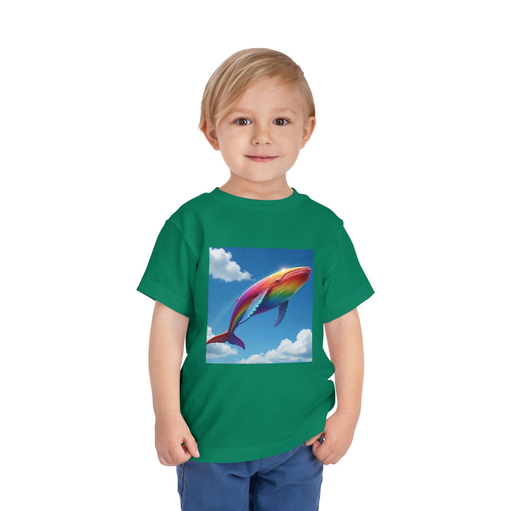Toddler Tee - Flying Rainbow Whale from the Land of Sparkle Hollow