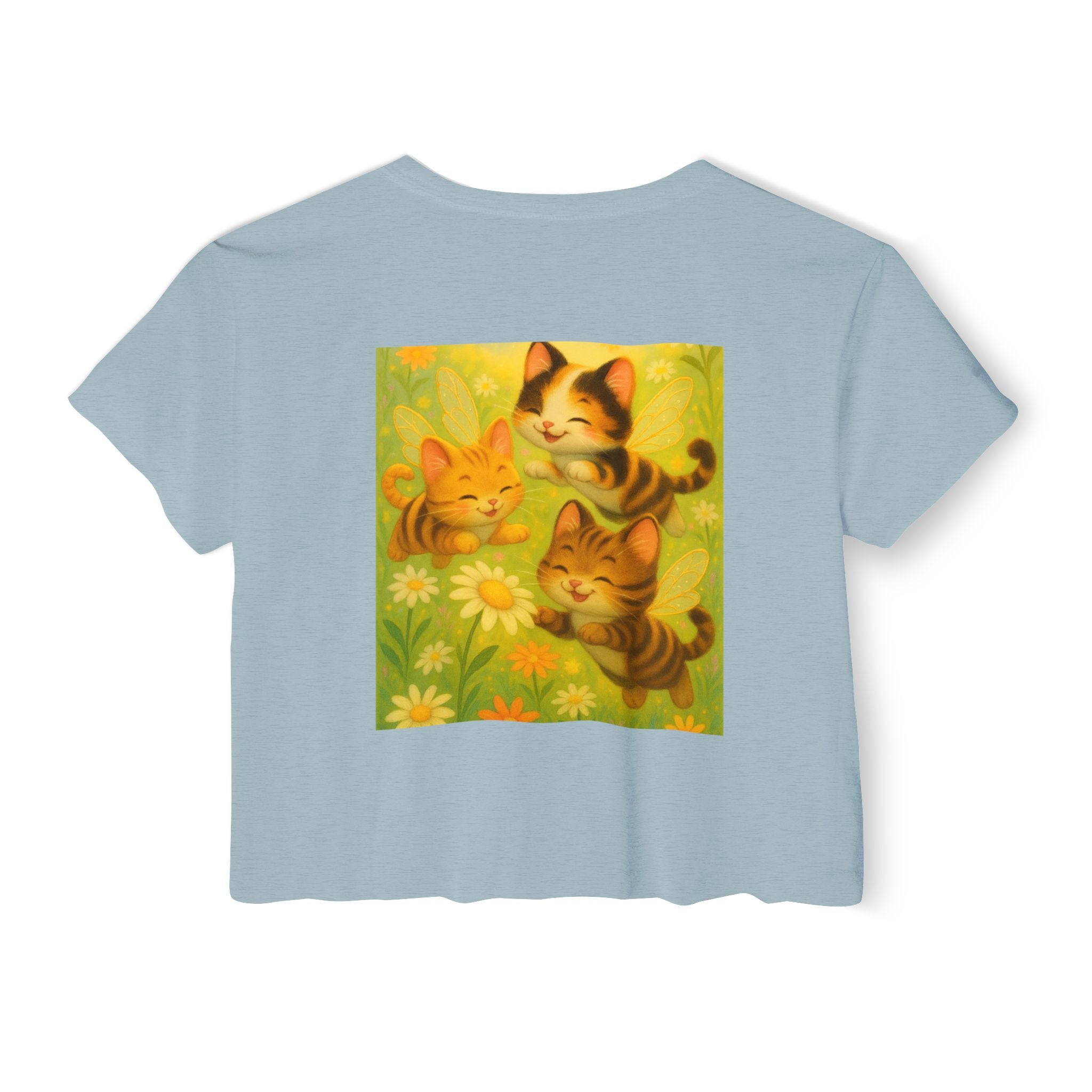Cute Cat Festival Crop Top for Women - Perfect for Summer Celebrations