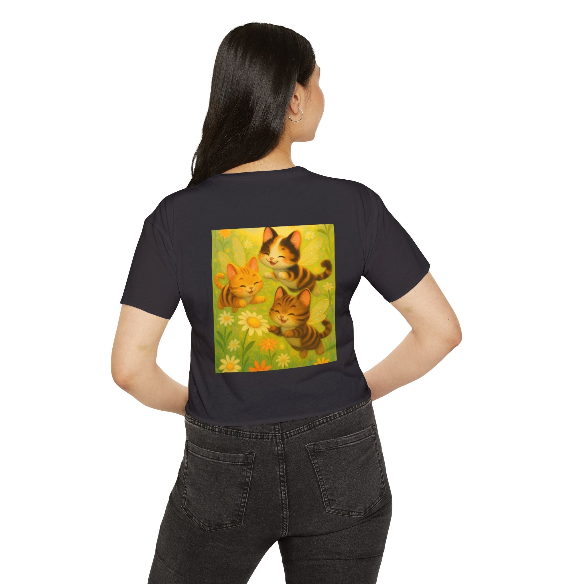 Cute Cat Festival Crop Top for Women - Perfect for Summer Celebrations
