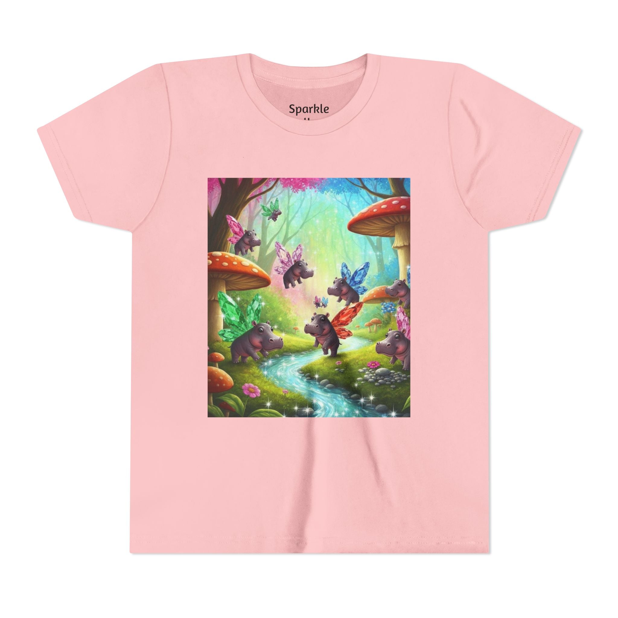 Magical Hippo Fairies Mushroom Grove Youth Tee