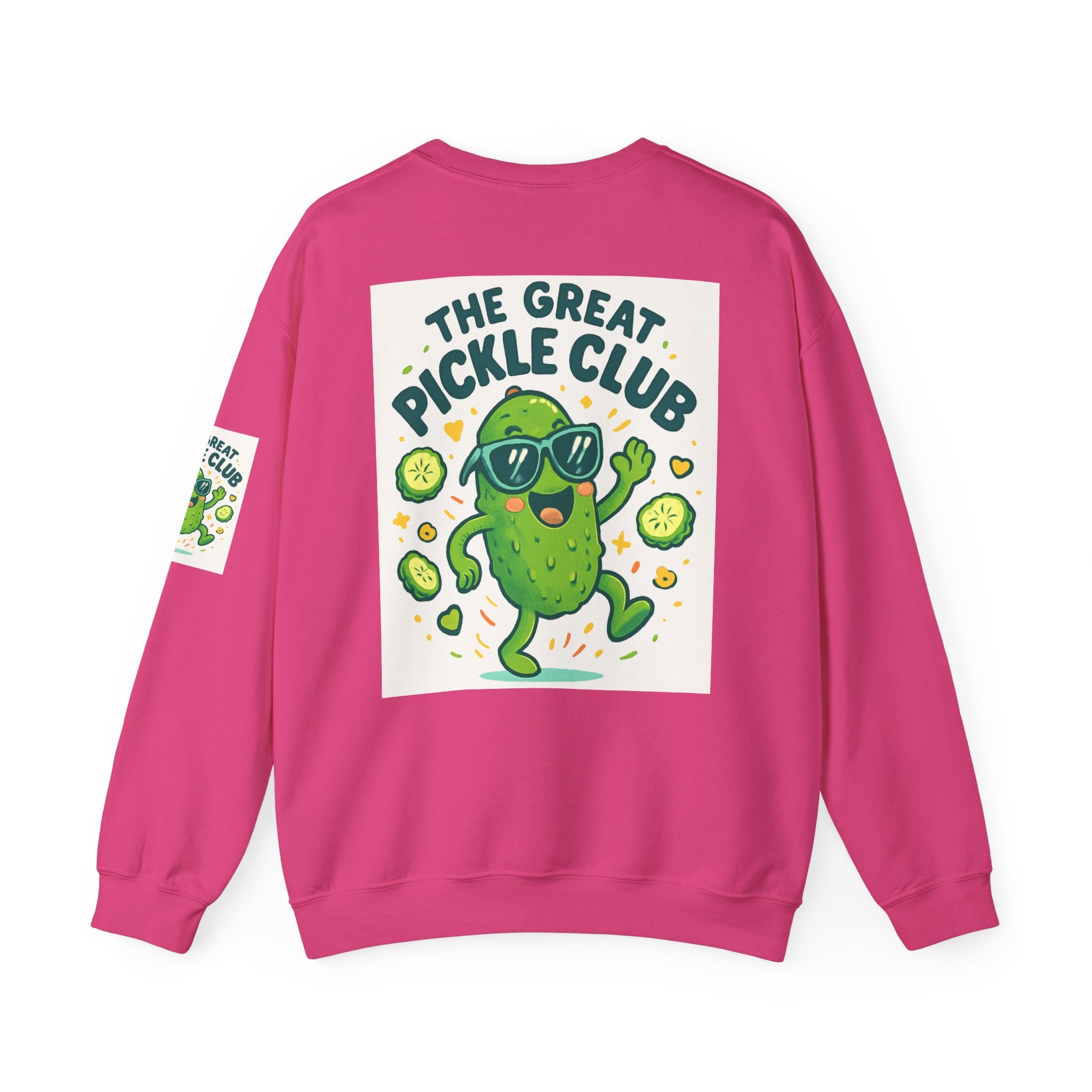 The Great Pickle Club Sweatshirt — Retro Cute Dancing Pickle Crewneck