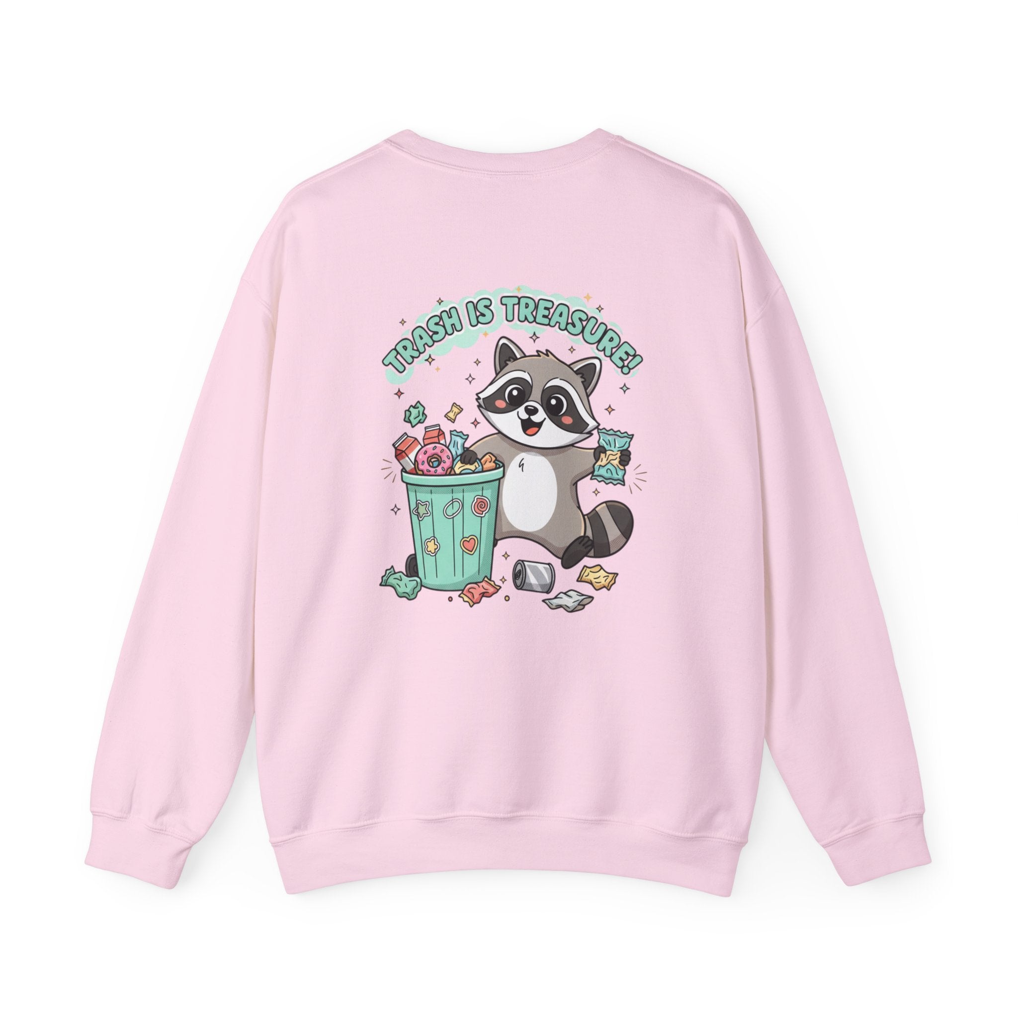 Merry Trash‑Mas Raccoon Crewneck Sweatshirt | trash panda Christmas, funny rodent