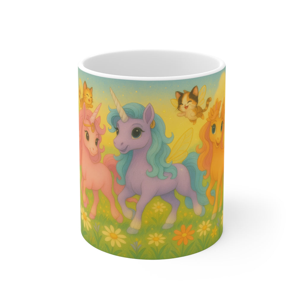 Magical Unicorn Princess Trio Mug — Land of Sparkle Hollow 11oz