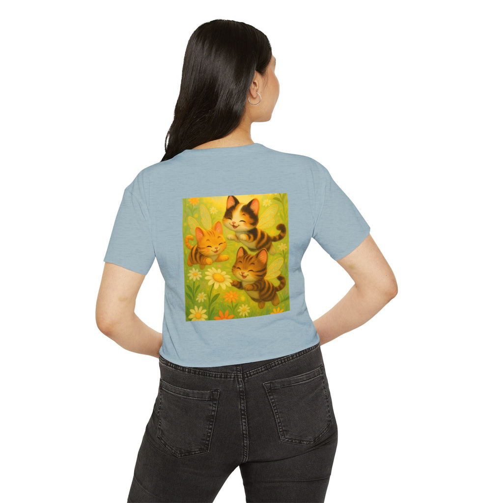 Cute Cat Festival Crop Top for Women - Perfect for Summer Celebrations