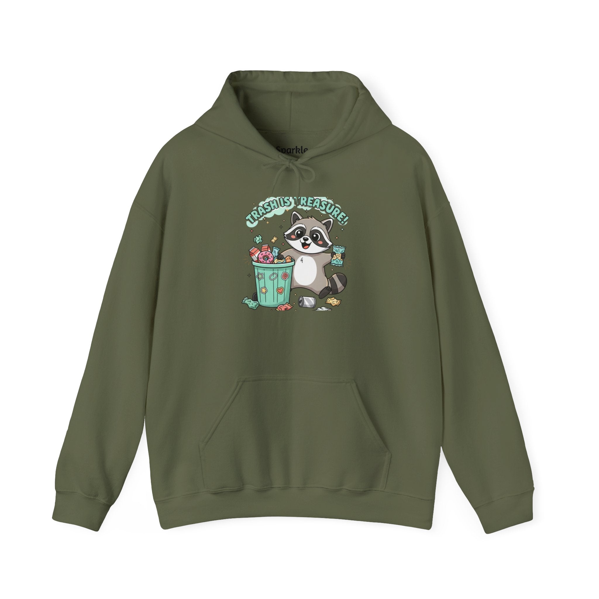 Funny Raccoon Trash Hoodie – 'Trash Panda' Graphic Sweatshirt