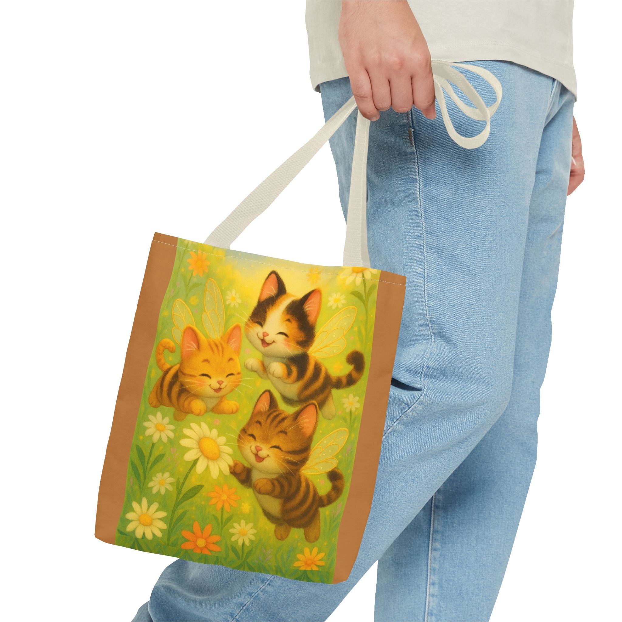 Bumble Cat Tote Bag - Whimsical Design from Sparkle Hollow