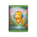 Cute Flying Hippo Fairy Notebook — Ruled Spiral Journal for Kids