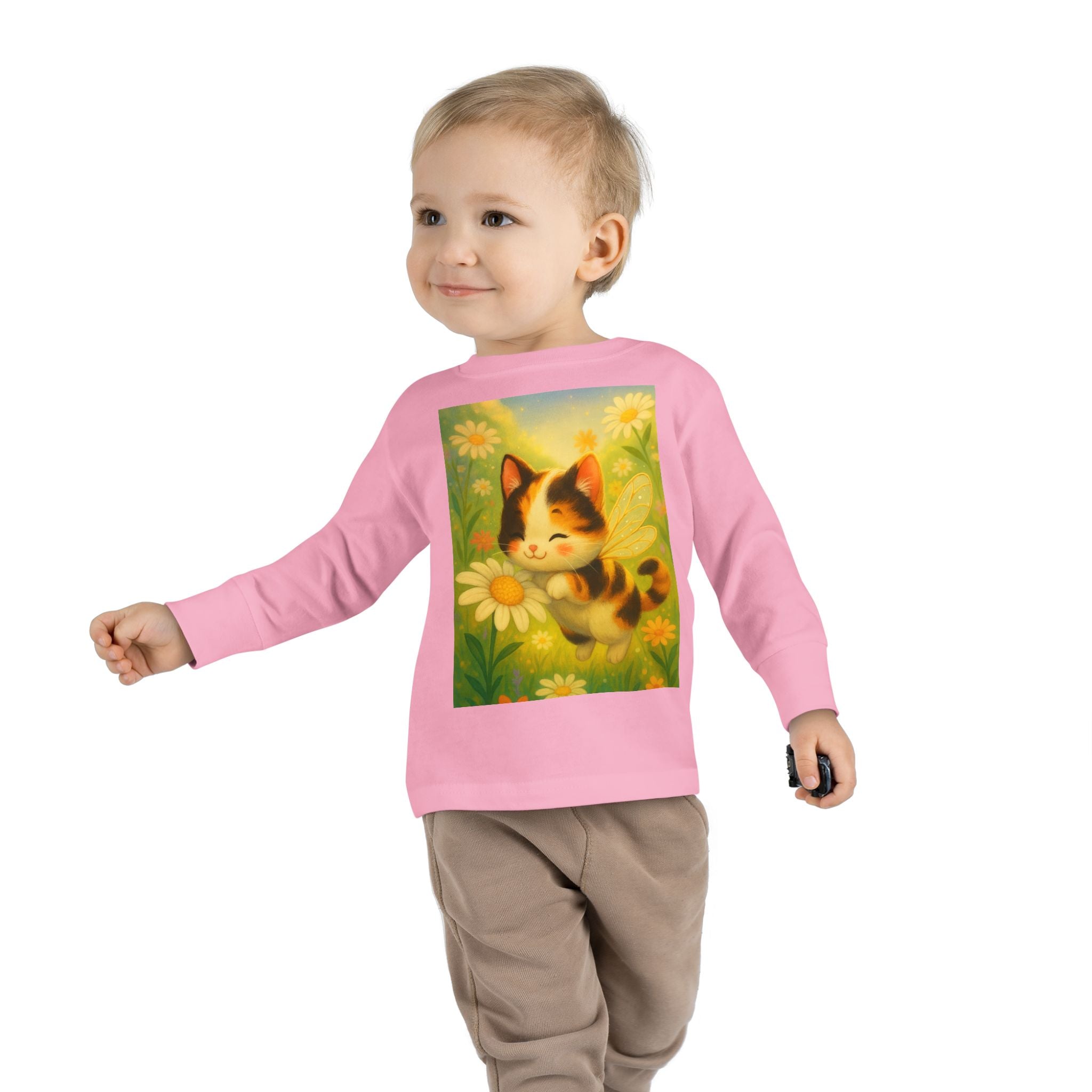 Toddler Tee - Whimsical Buzzabelle the Bumble Cat