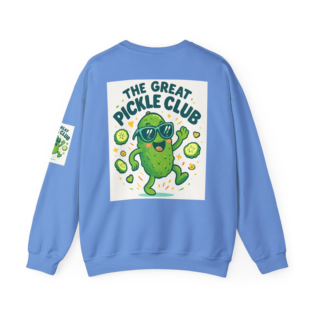 The Great Pickle Club Sweatshirt — Retro Cute Dancing Pickle Crewneck
