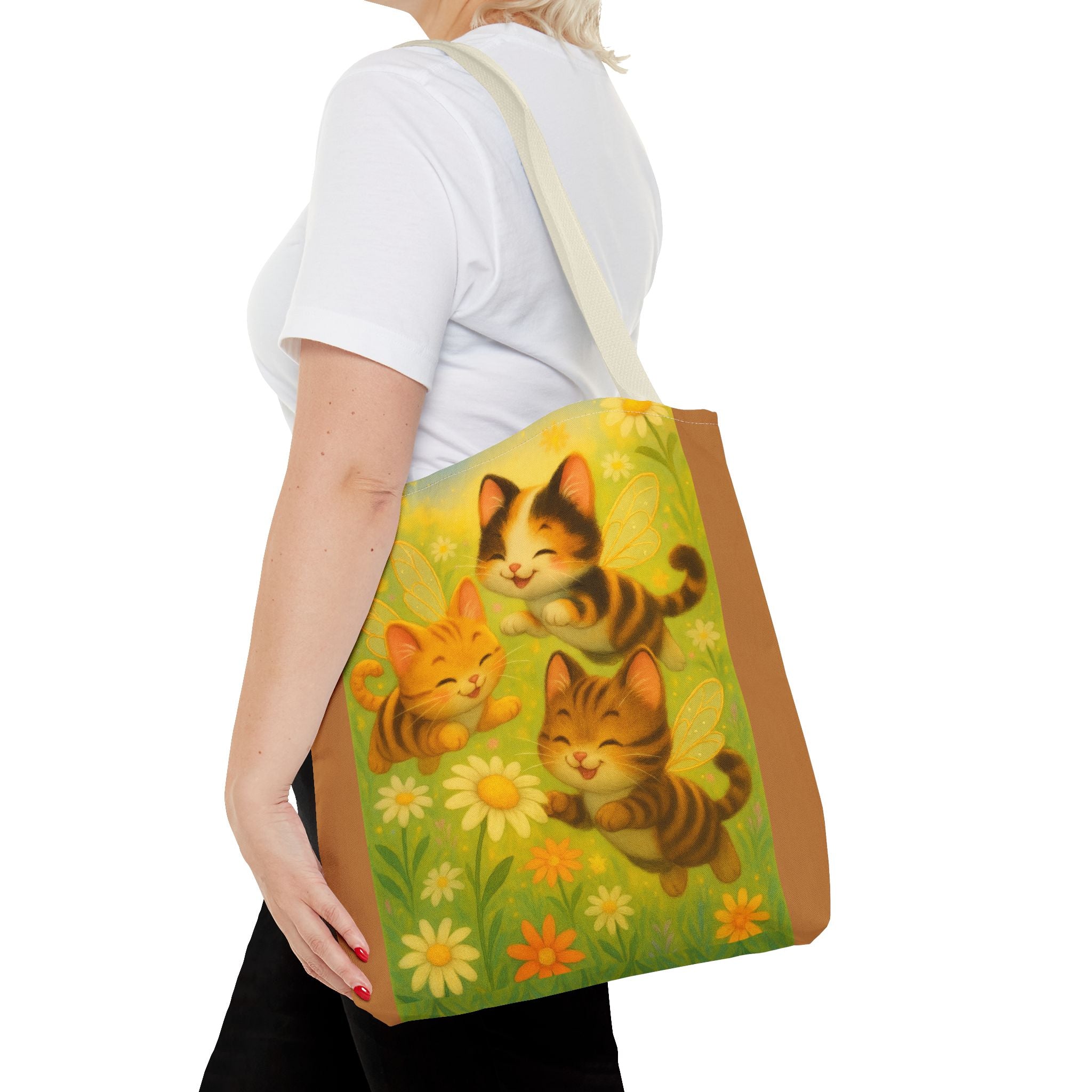 Bumble Cat Tote Bag - Whimsical Design from Sparkle Hollow