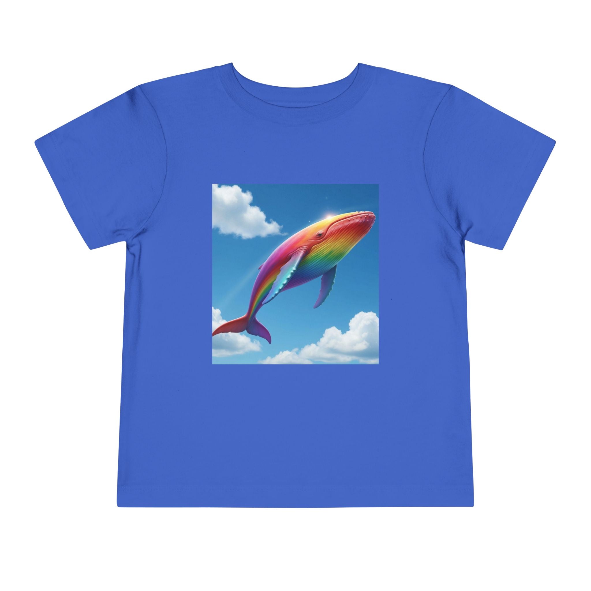 Toddler Tee - Flying Rainbow Whale from the Land of Sparkle Hollow