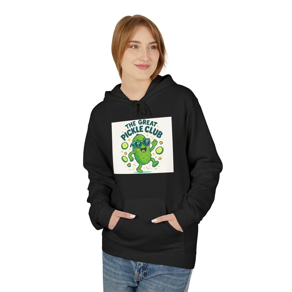 Dancing Pickle Hoodie — Funny Pickleball Player Sweatshirt