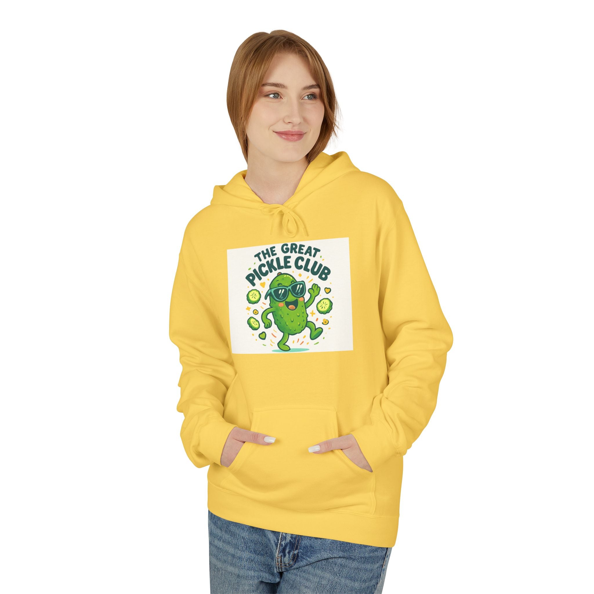 Dancing Pickle Hoodie — Funny Pickleball Player Sweatshirt