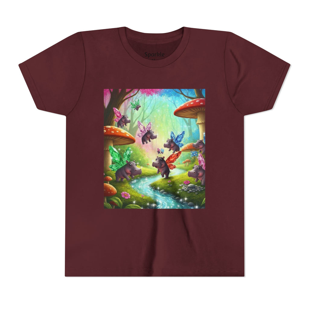 Magical Hippo Fairies Mushroom Grove Youth Tee