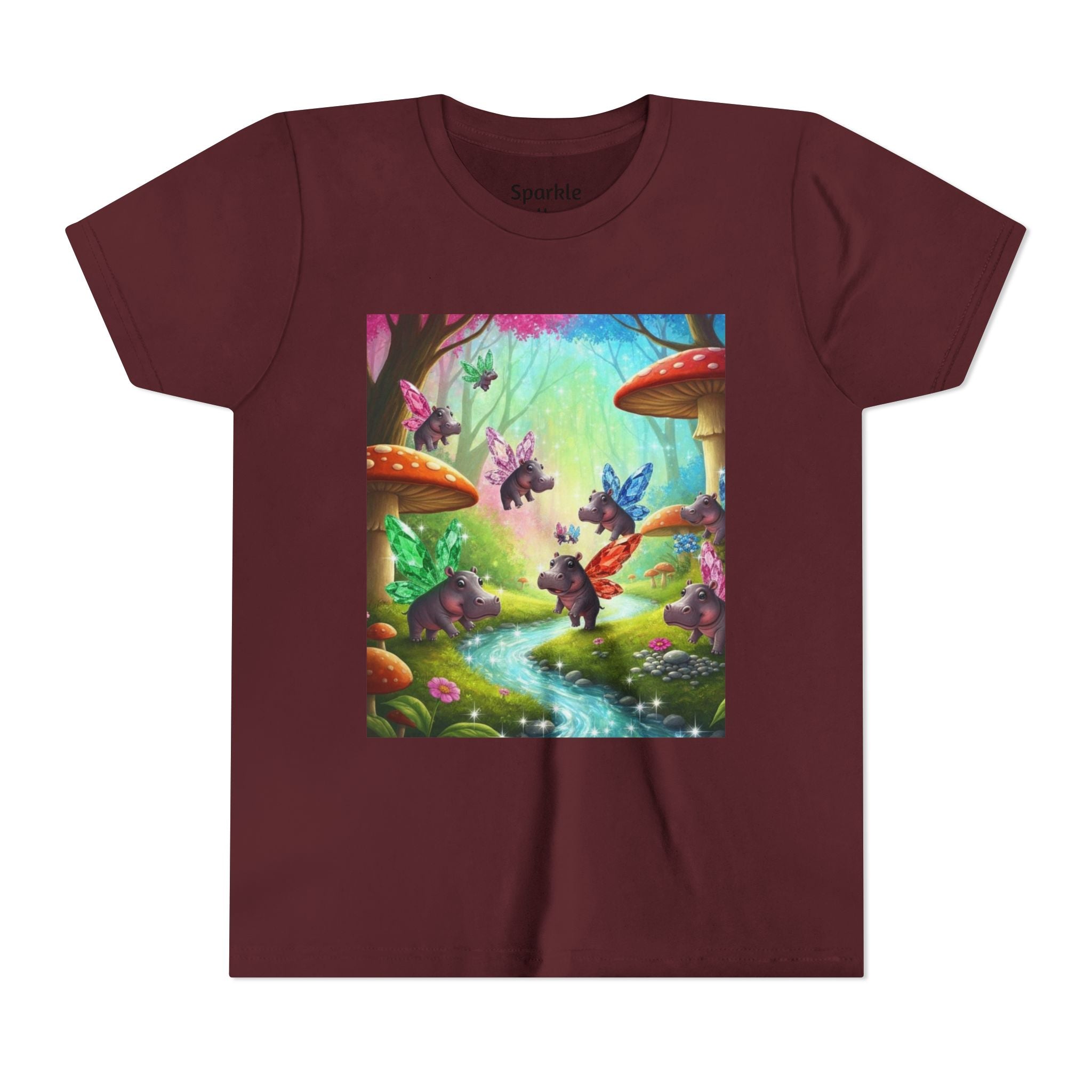 Magical Hippo Fairies Mushroom Grove Youth Tee