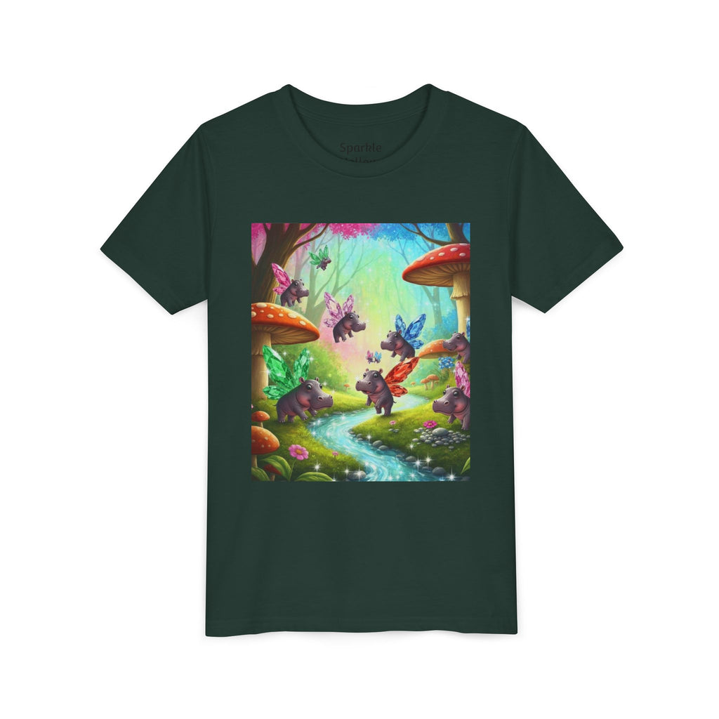 Magical Hippo Fairies Mushroom Grove Youth Tee