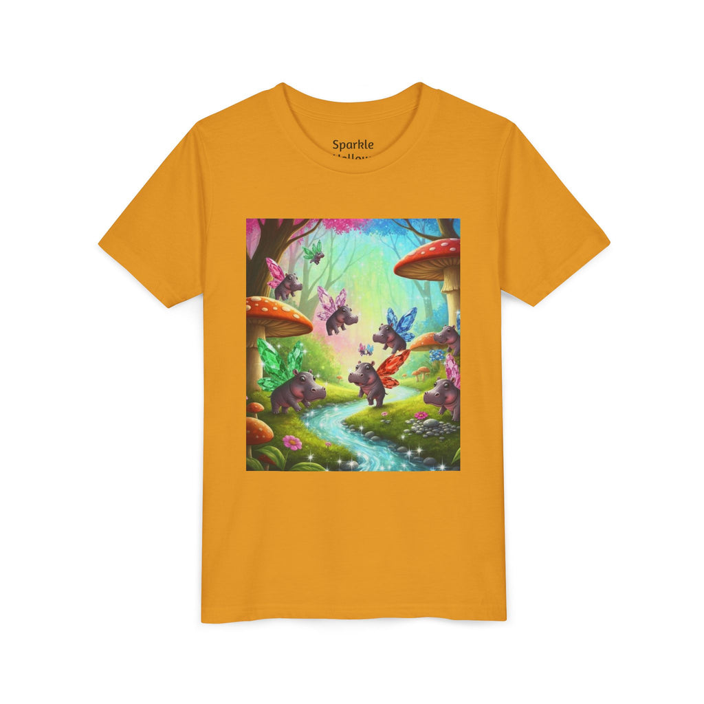 Magical Hippo Fairies Mushroom Grove Youth Tee