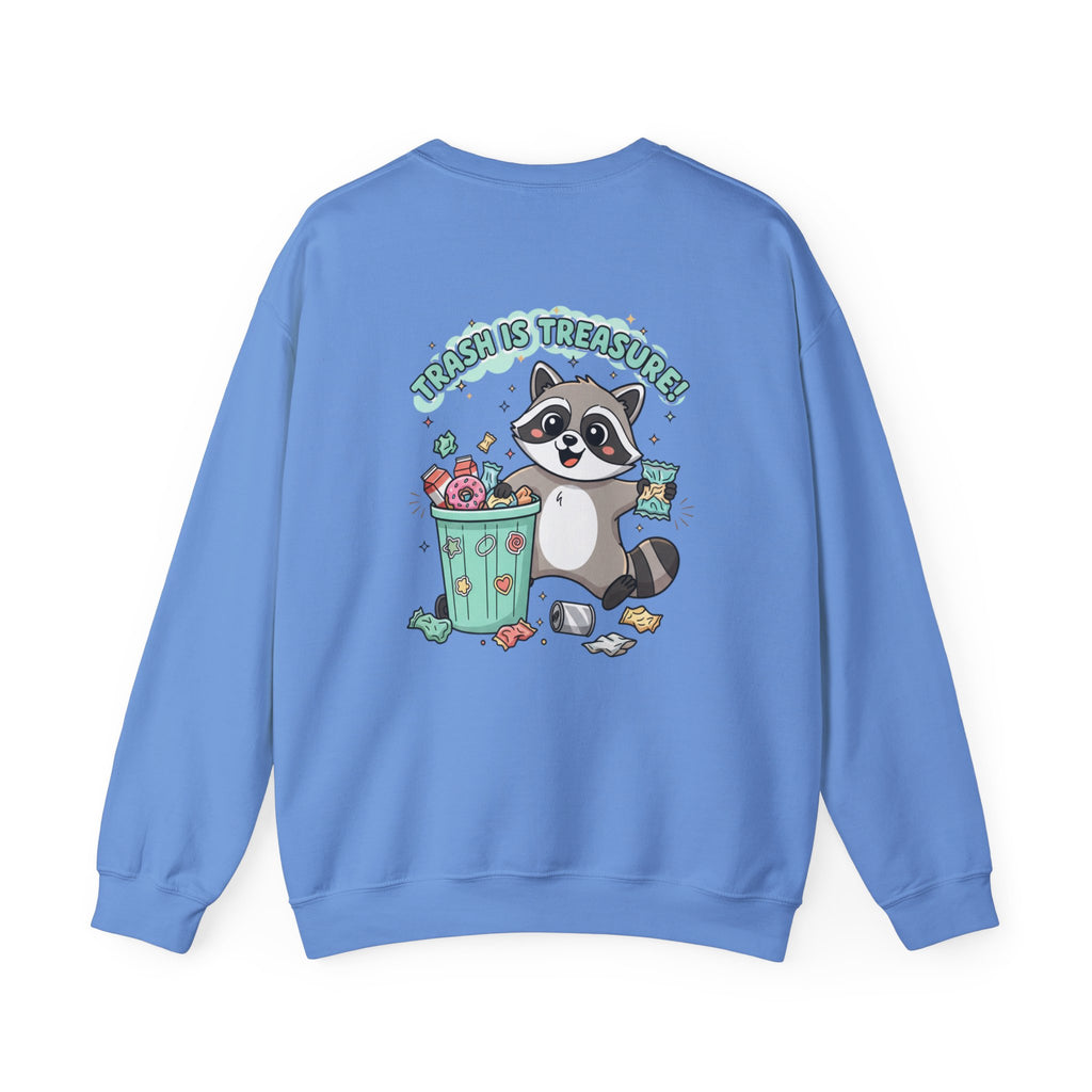 Merry Trash‑Mas Raccoon Crewneck Sweatshirt | trash panda Christmas, funny rodent