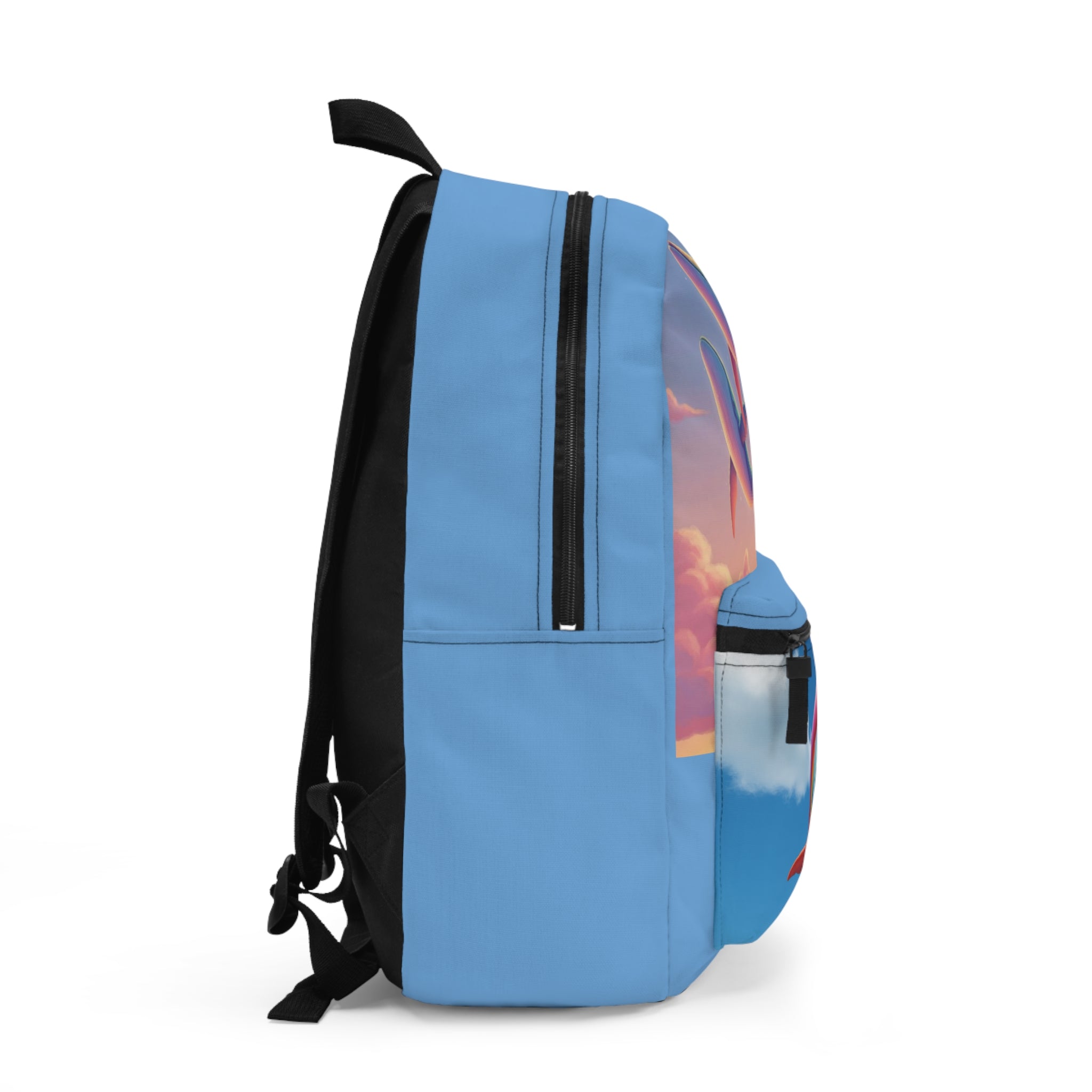 Sparkle Hollow Rainbow Sky Whales Backpack