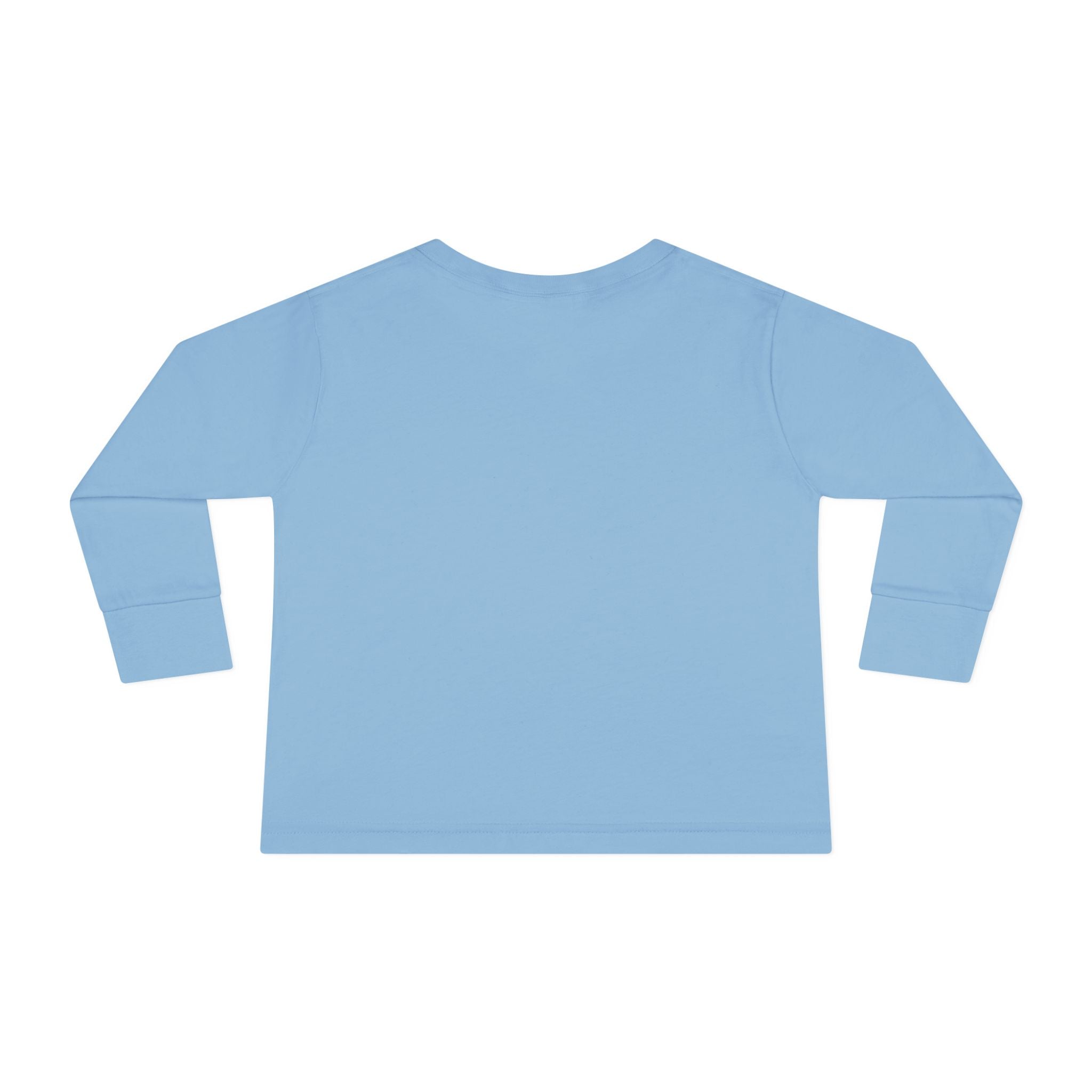 Toddler Long Sleeve Tee - Whimsical Honey Whisker Bumble Cat Garden of Flowers Design