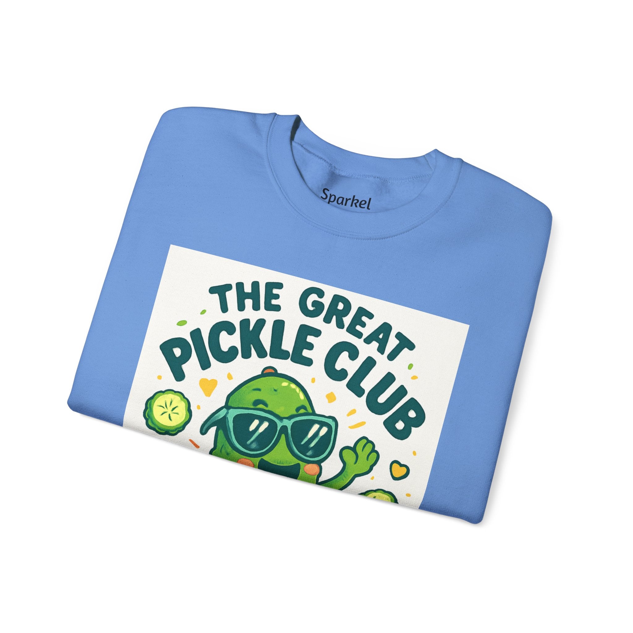 The Great Pickle Club Sweatshirt — Retro Cute Dancing Pickle Crewneck