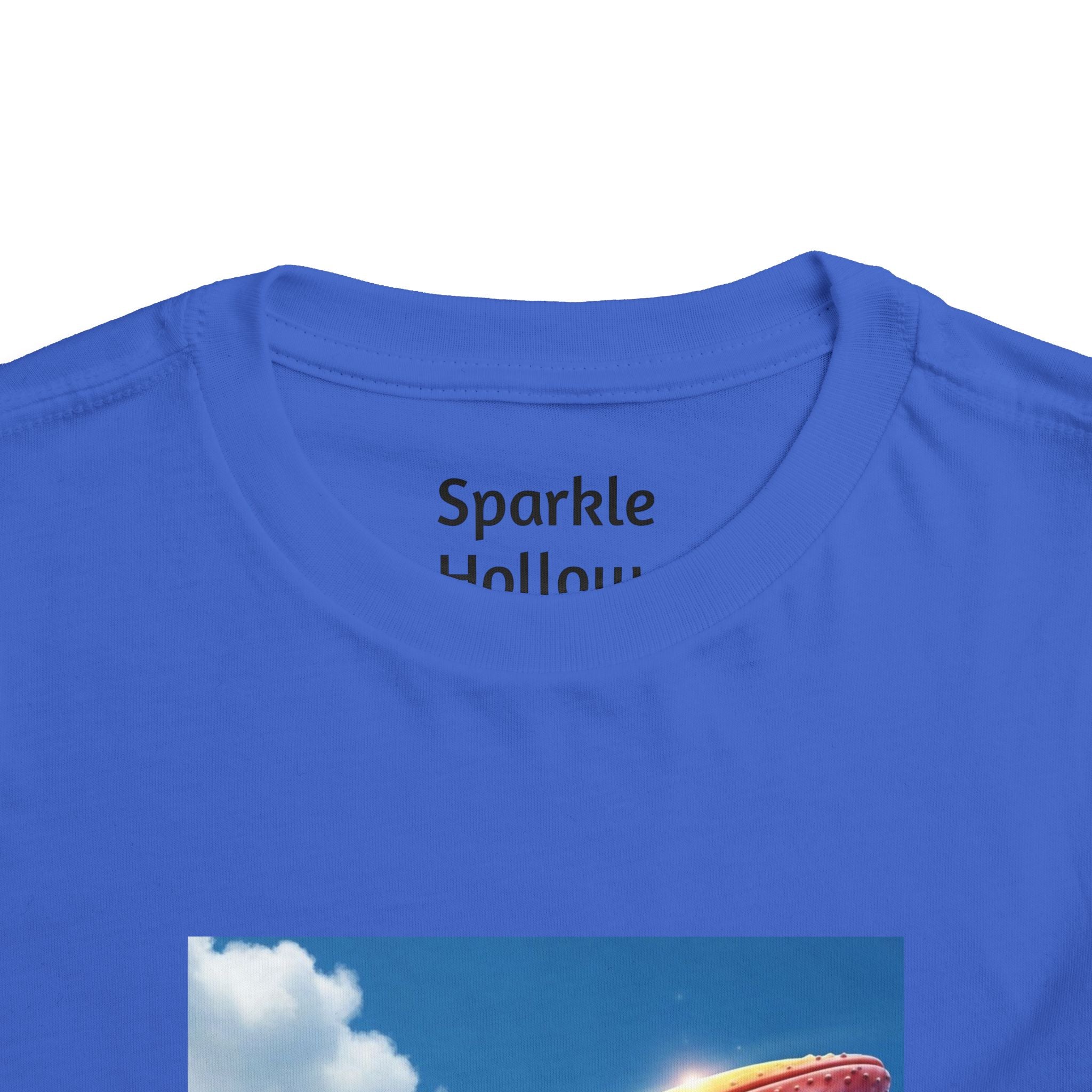 Toddler Tee - Flying Rainbow Whale from the Land of Sparkle Hollow