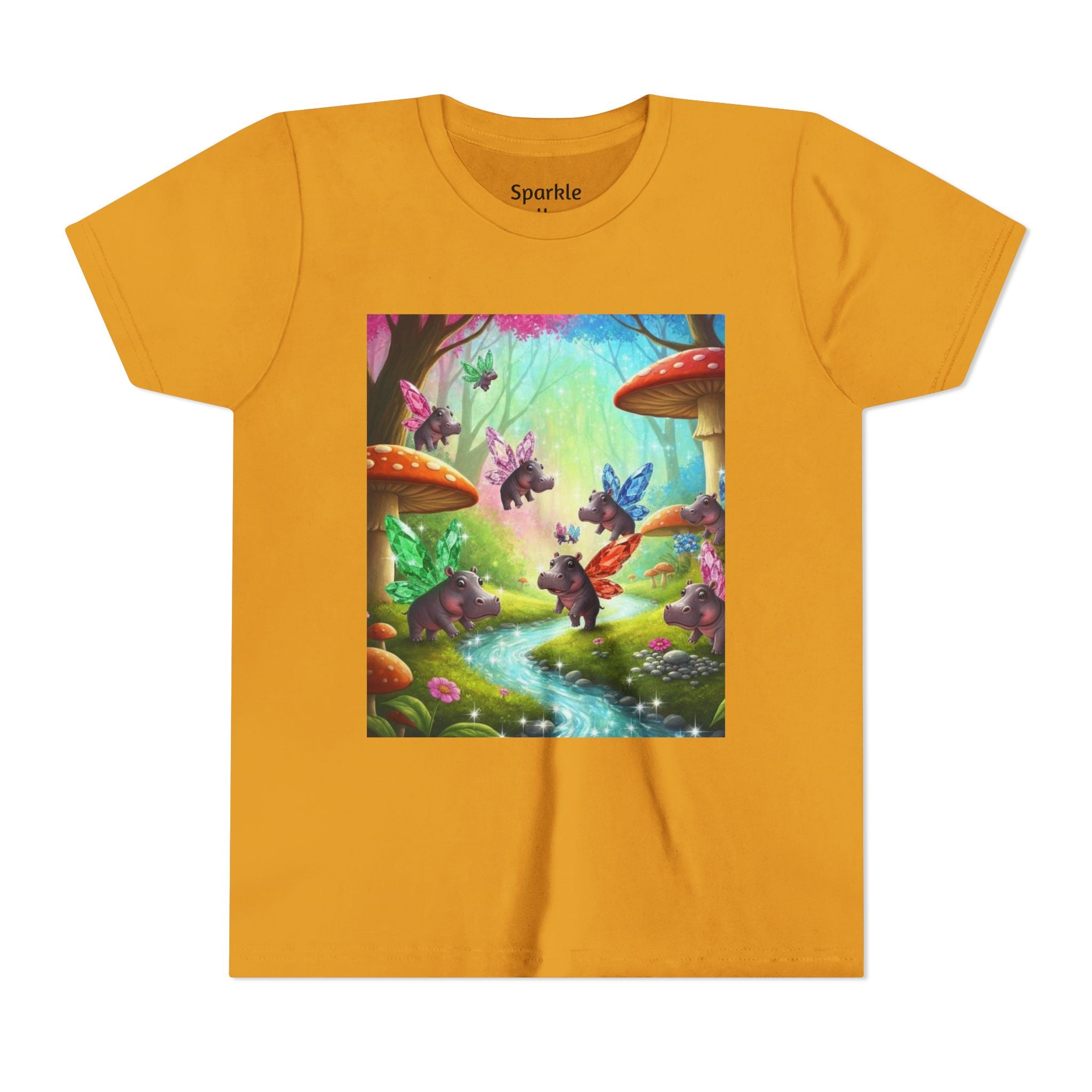 Magical Hippo Fairies Mushroom Grove Youth Tee
