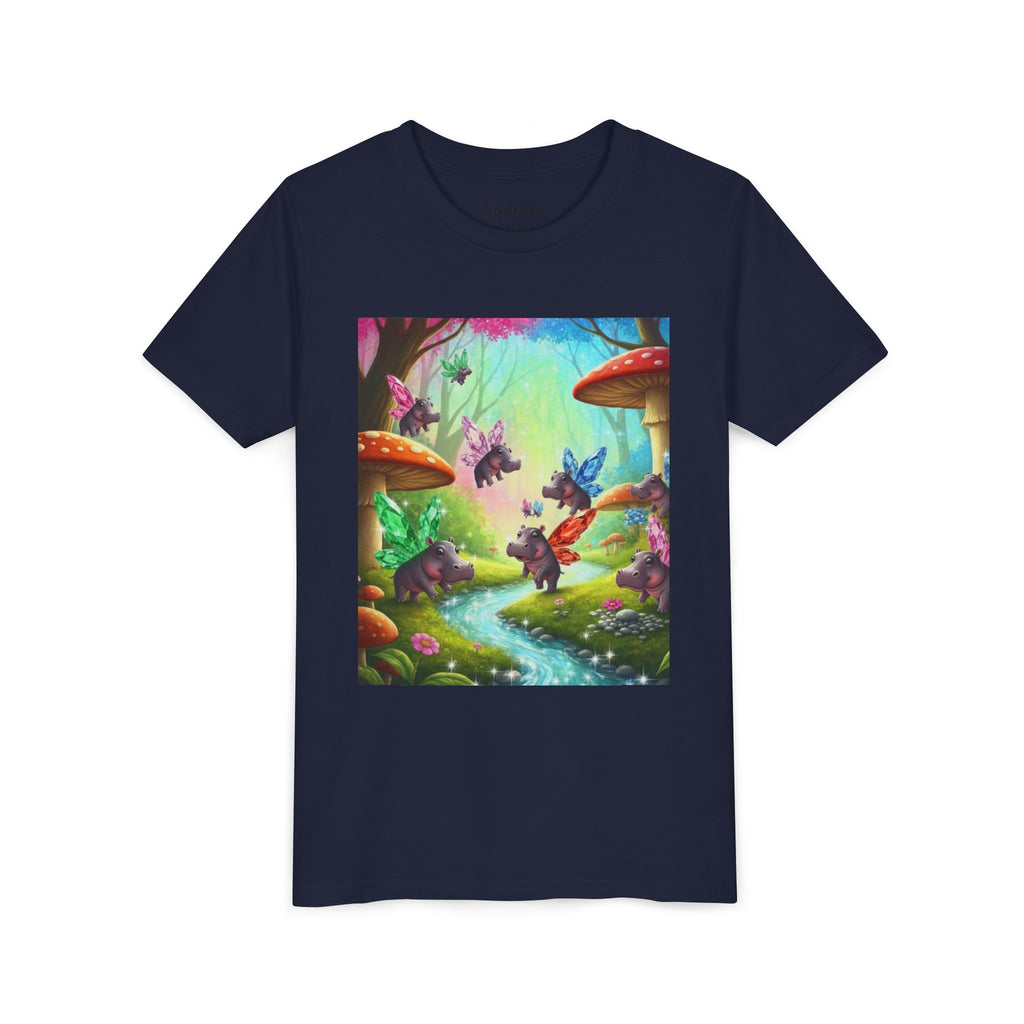Magical Hippo Fairies Mushroom Grove Youth Tee