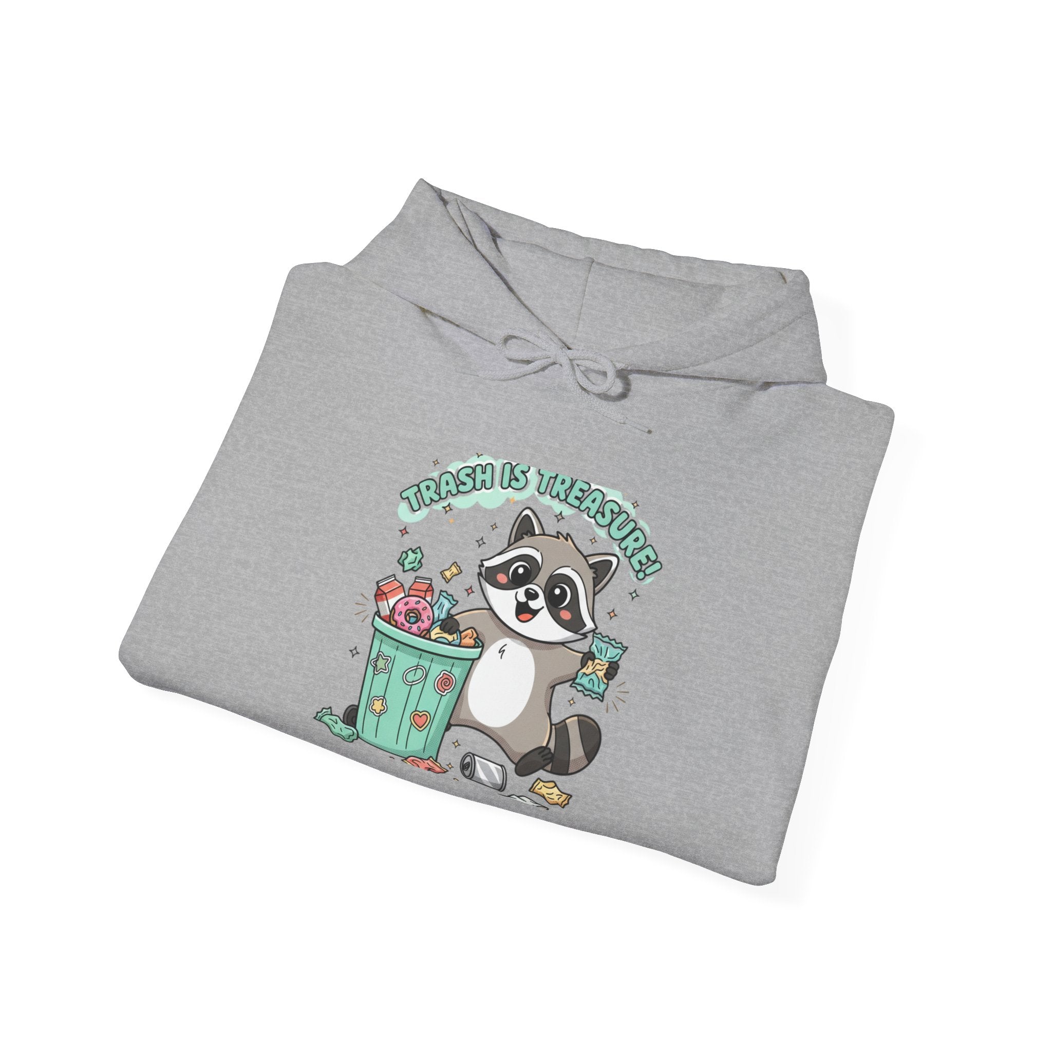 Funny Raccoon Trash Hoodie – 'Trash Panda' Graphic Sweatshirt