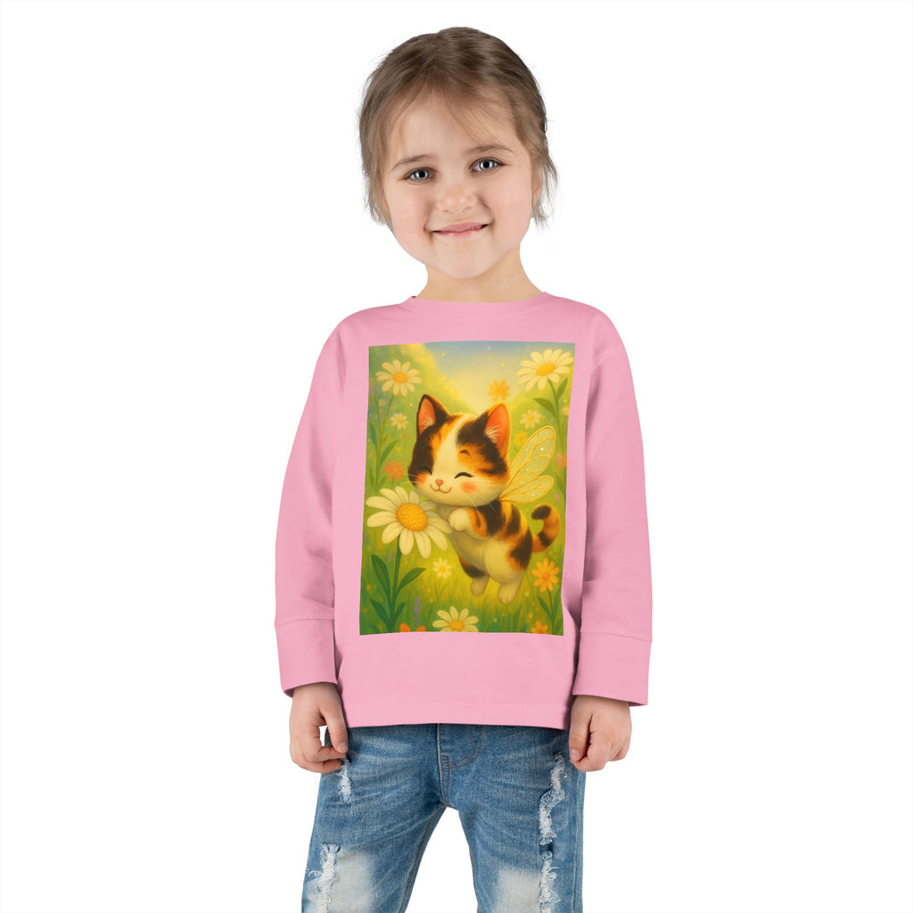 Toddler Tee - Whimsical Buzzabelle the Bumble Cat