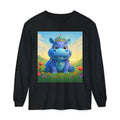 Whimsical Princess Hippo Long Sleeve T-Shirt
