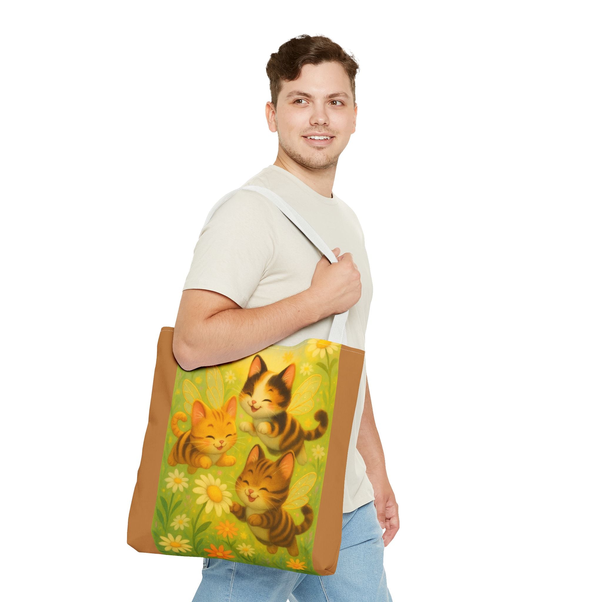 Bumble Cat Tote Bag - Whimsical Design from Sparkle Hollow