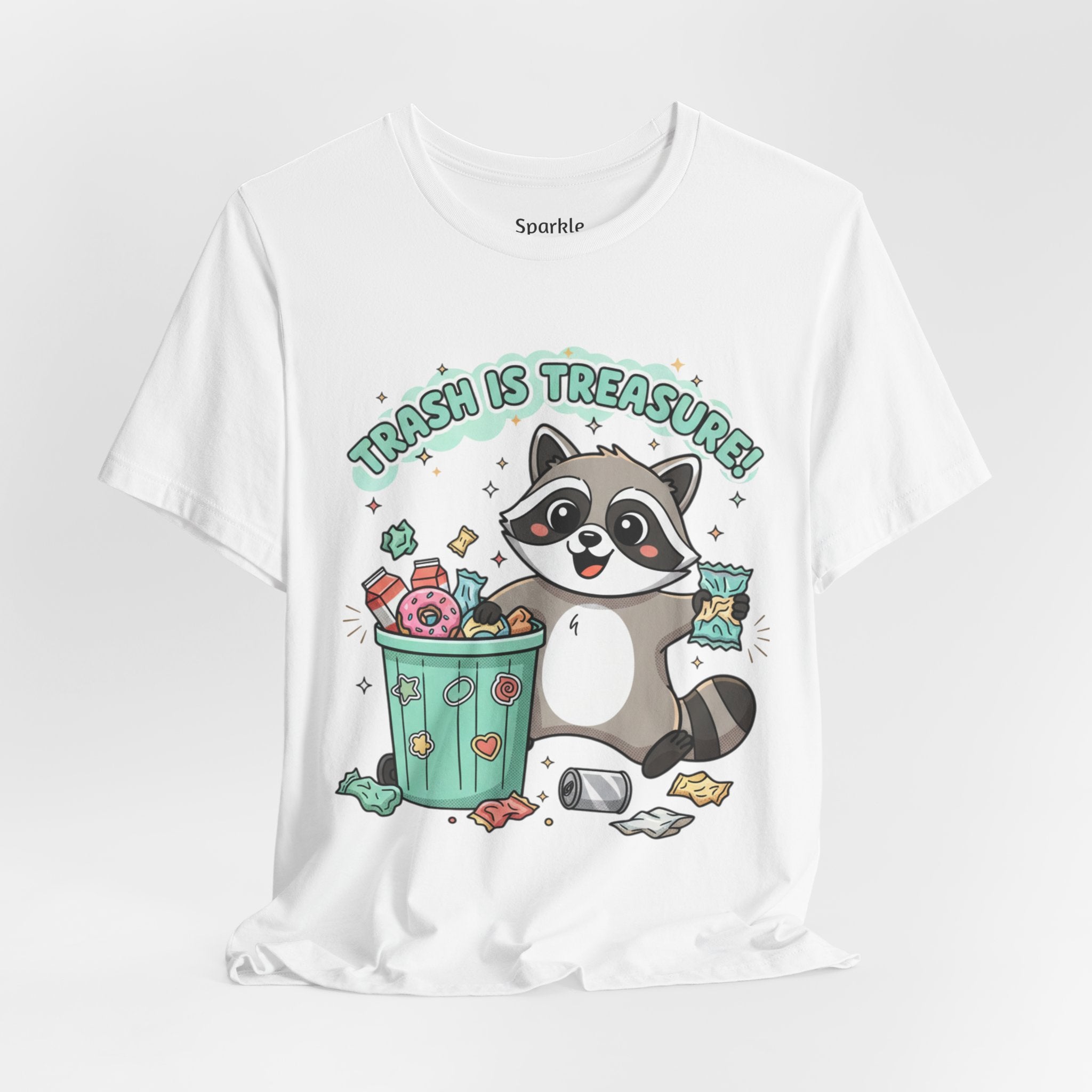 Merry Trash-mas Raccoon Tee | trash panda Christmas, cute holiday humor