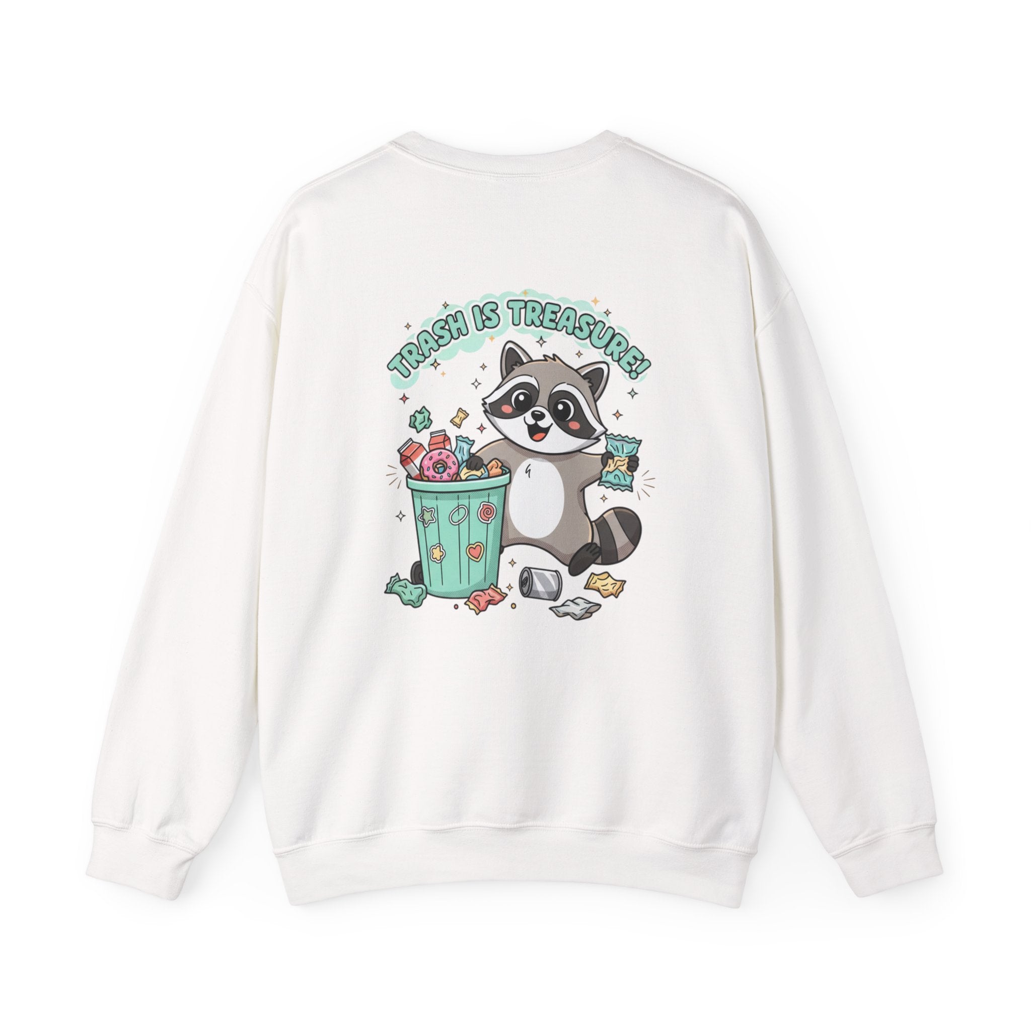 Merry Trash‑Mas Raccoon Crewneck Sweatshirt | trash panda Christmas, funny rodent
