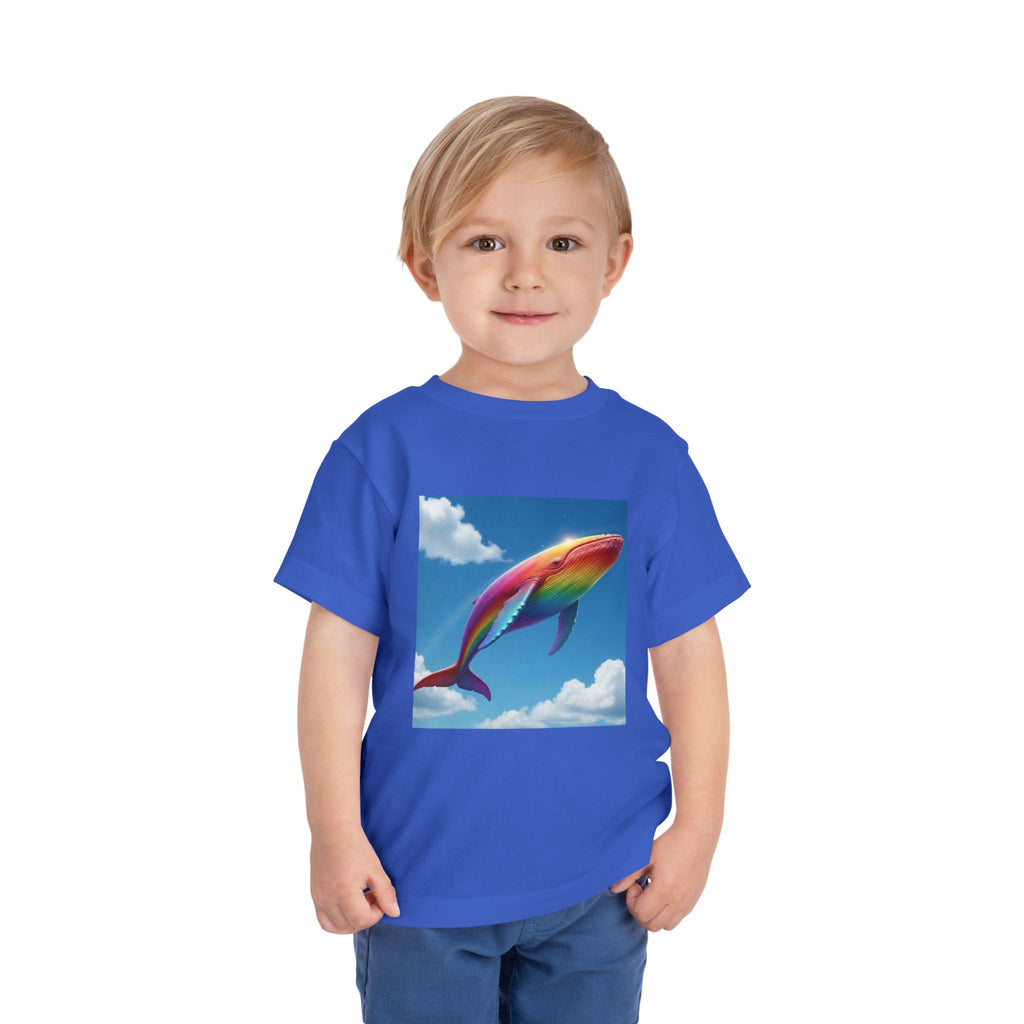 Toddler Tee - Flying Rainbow Whale from the Land of Sparkle Hollow