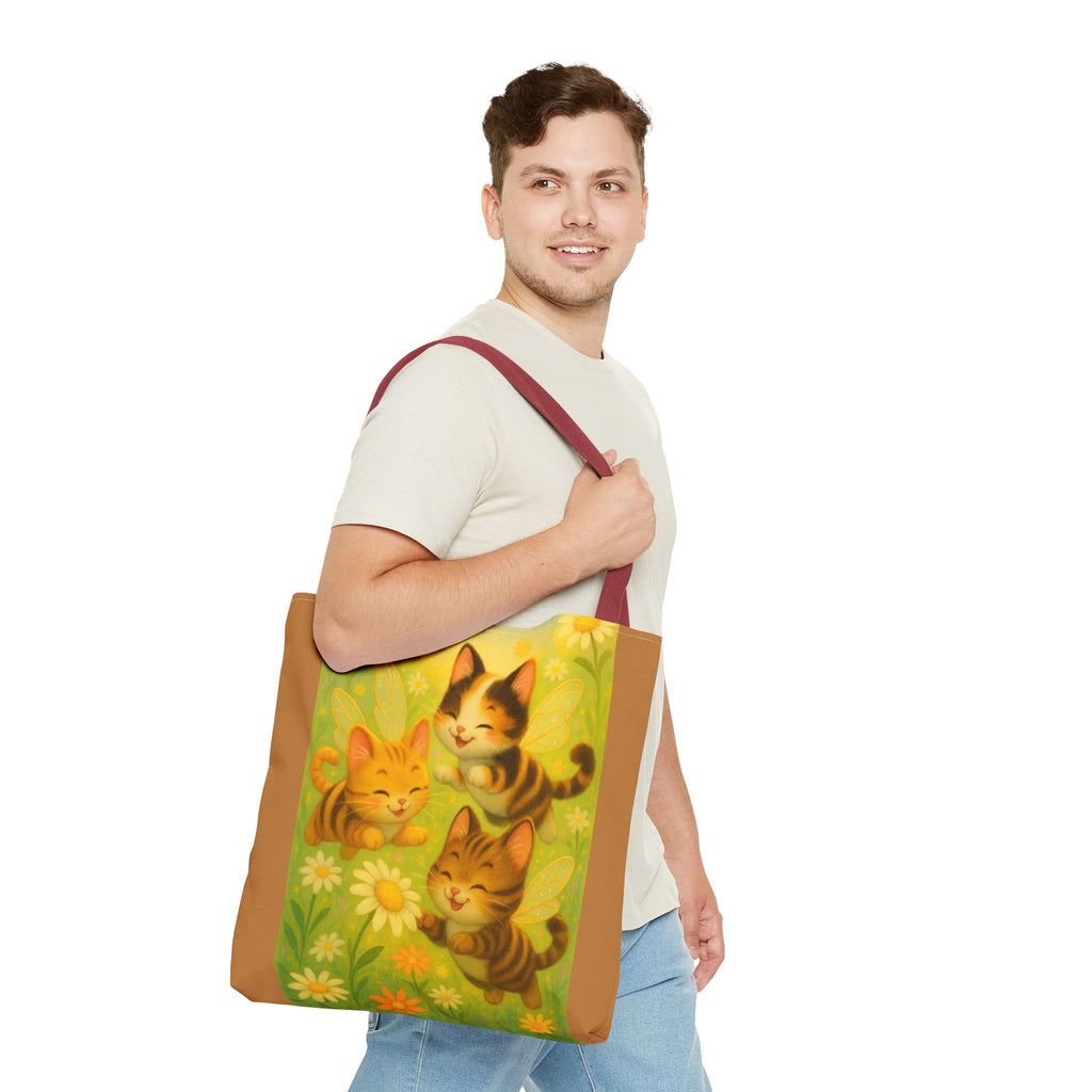 Bumble Cat Tote Bag - Whimsical Design from Sparkle Hollow