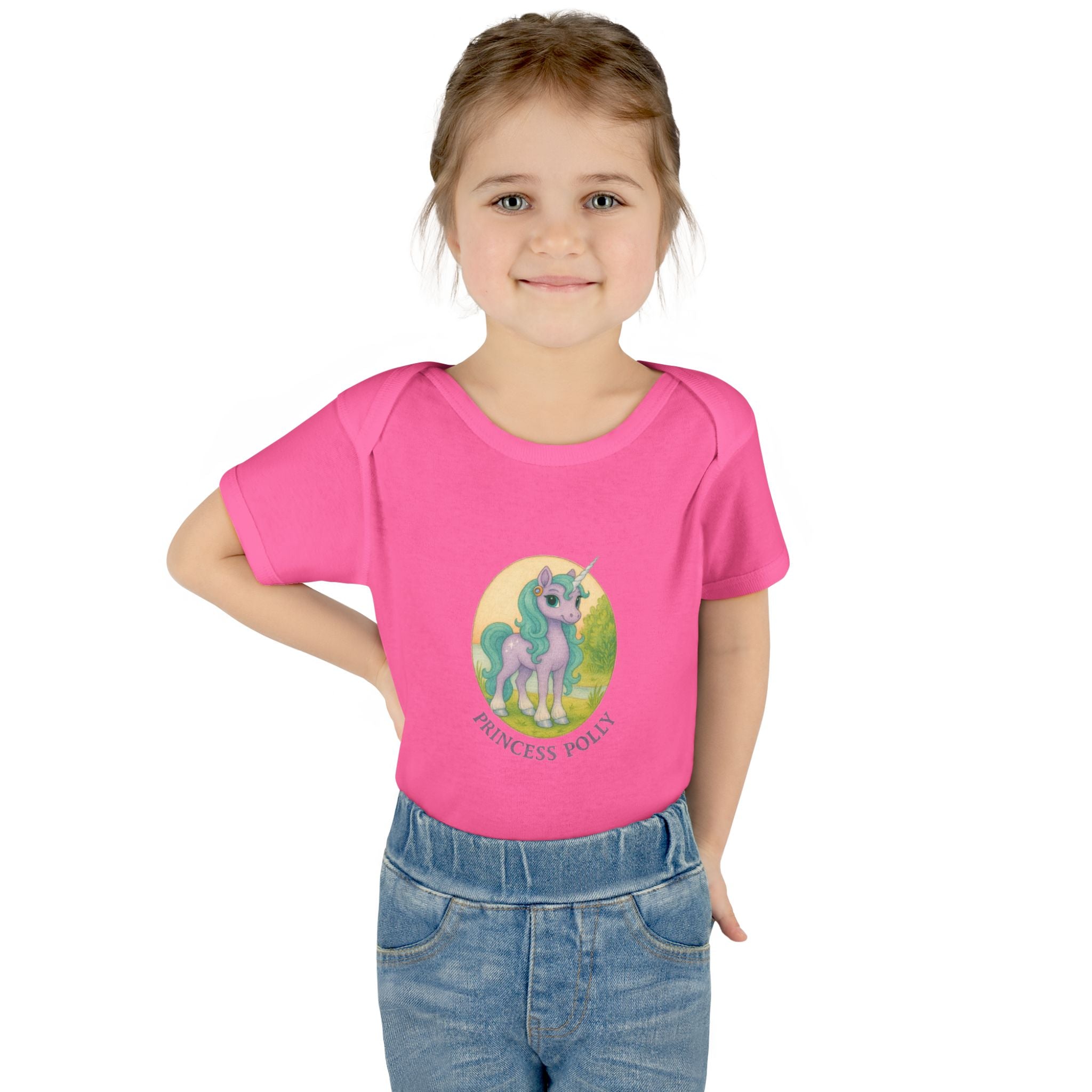 Baby Bodysuit - Princess Polly Unicorn Design