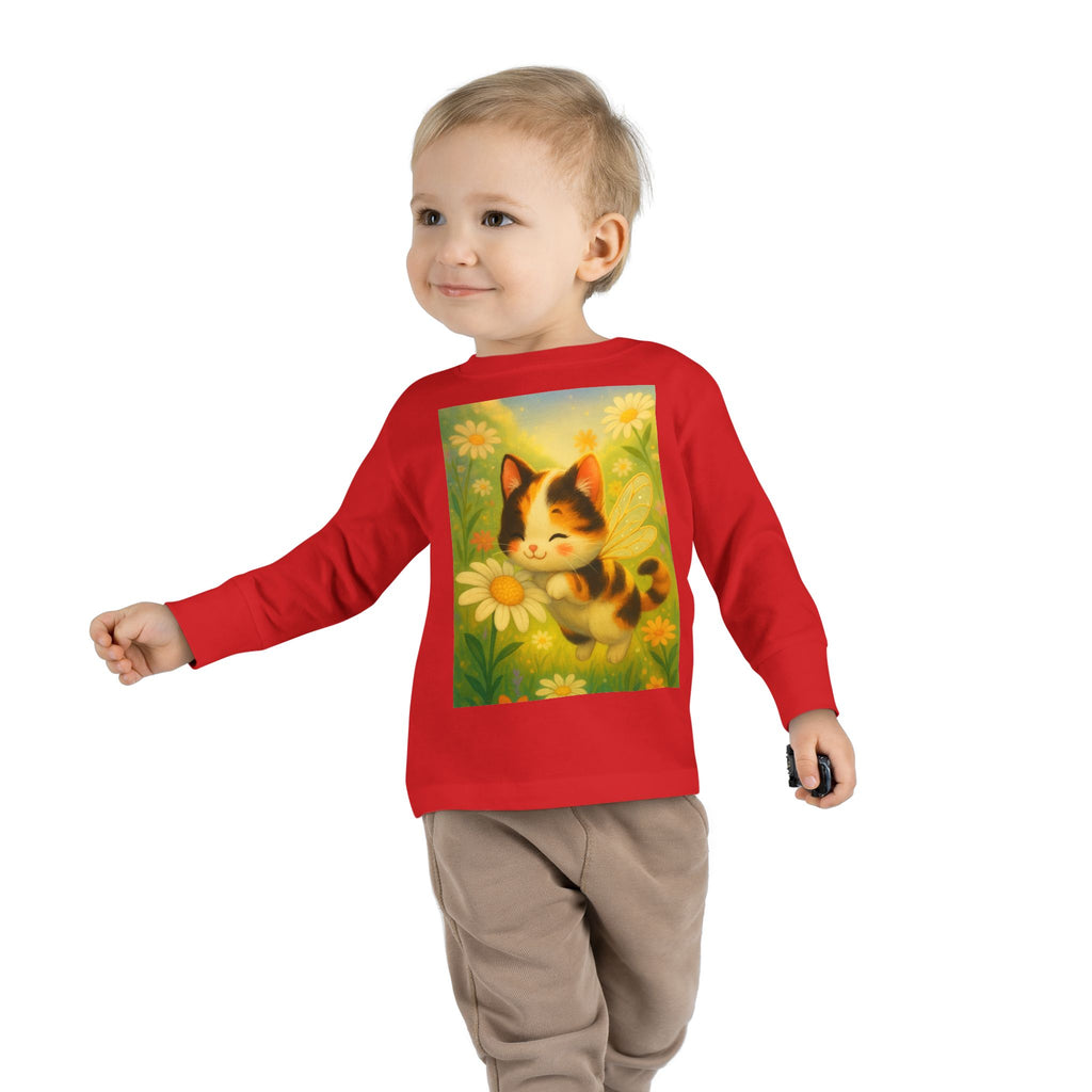 Toddler Tee - Whimsical Buzzabelle the Bumble Cat