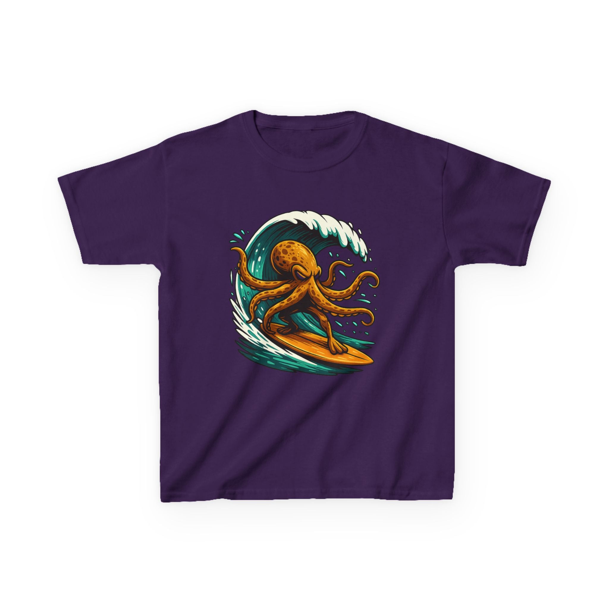 Kids Tee — Octo Surfer Surfing Wave Graphic