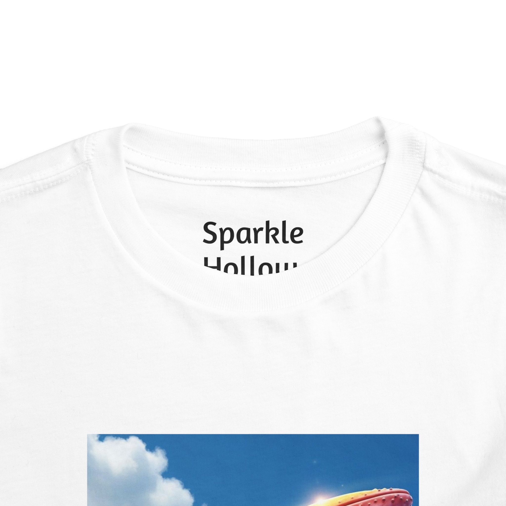Toddler Tee - Flying Rainbow Whale from the Land of Sparkle Hollow