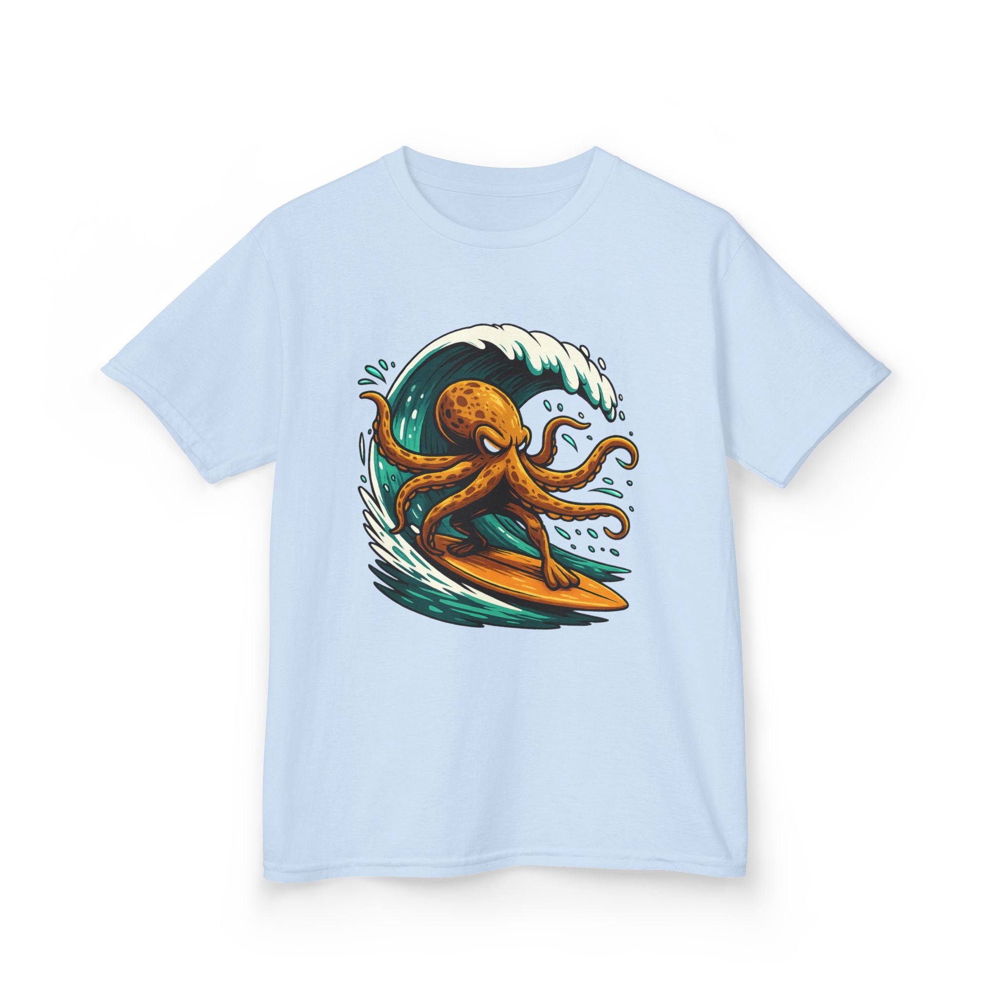 Kids Tee — Octo Surfer Surfing Wave Graphic