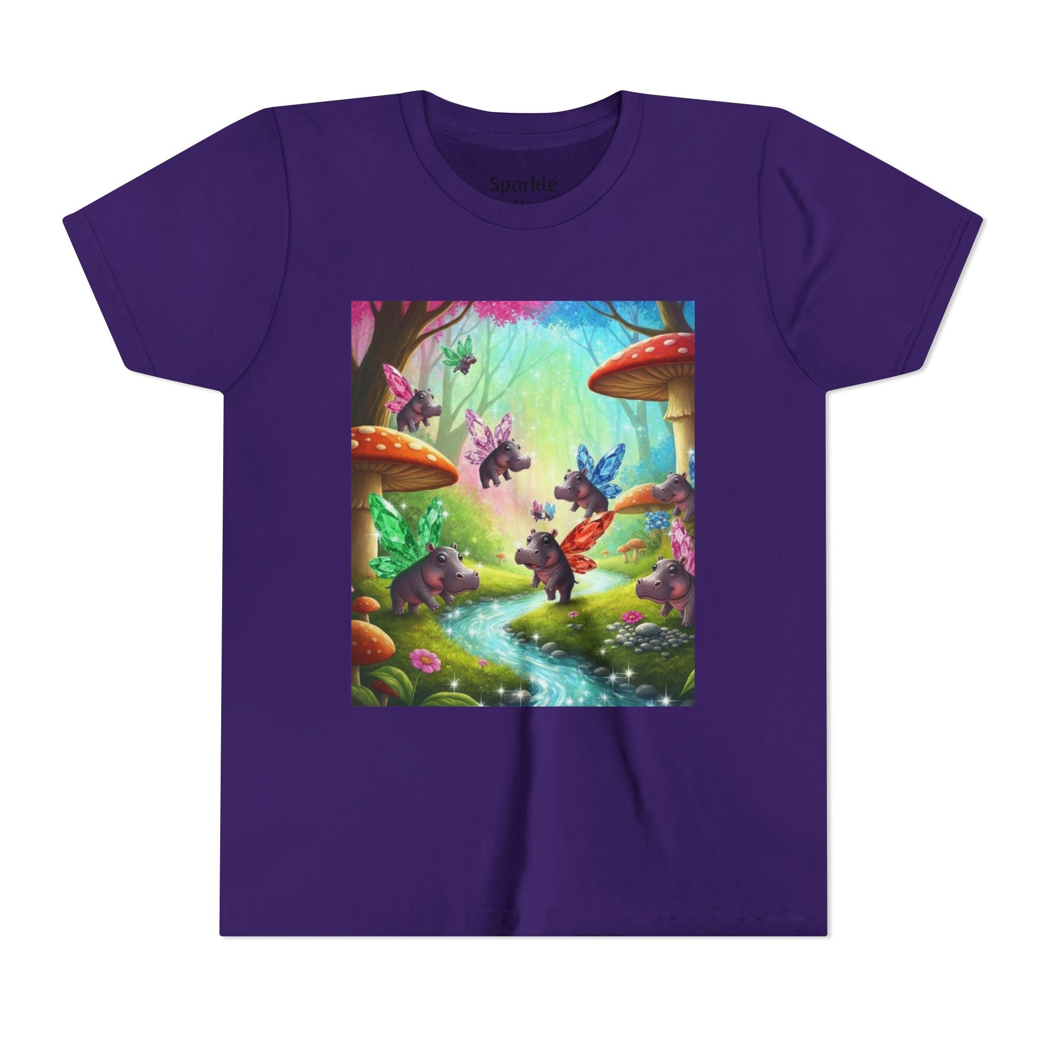 Magical Hippo Fairies Mushroom Grove Youth Tee