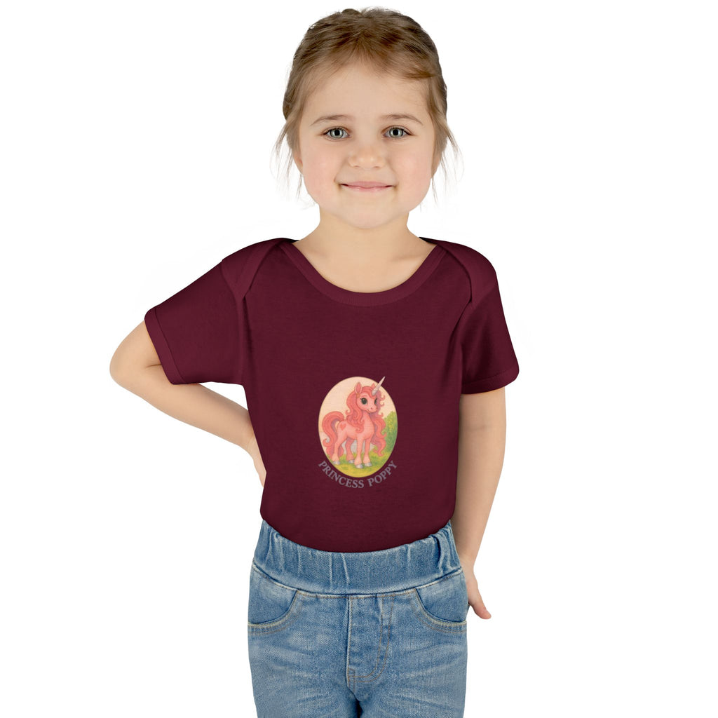 Baby Bodysuit Princess Poppy Unicorn
