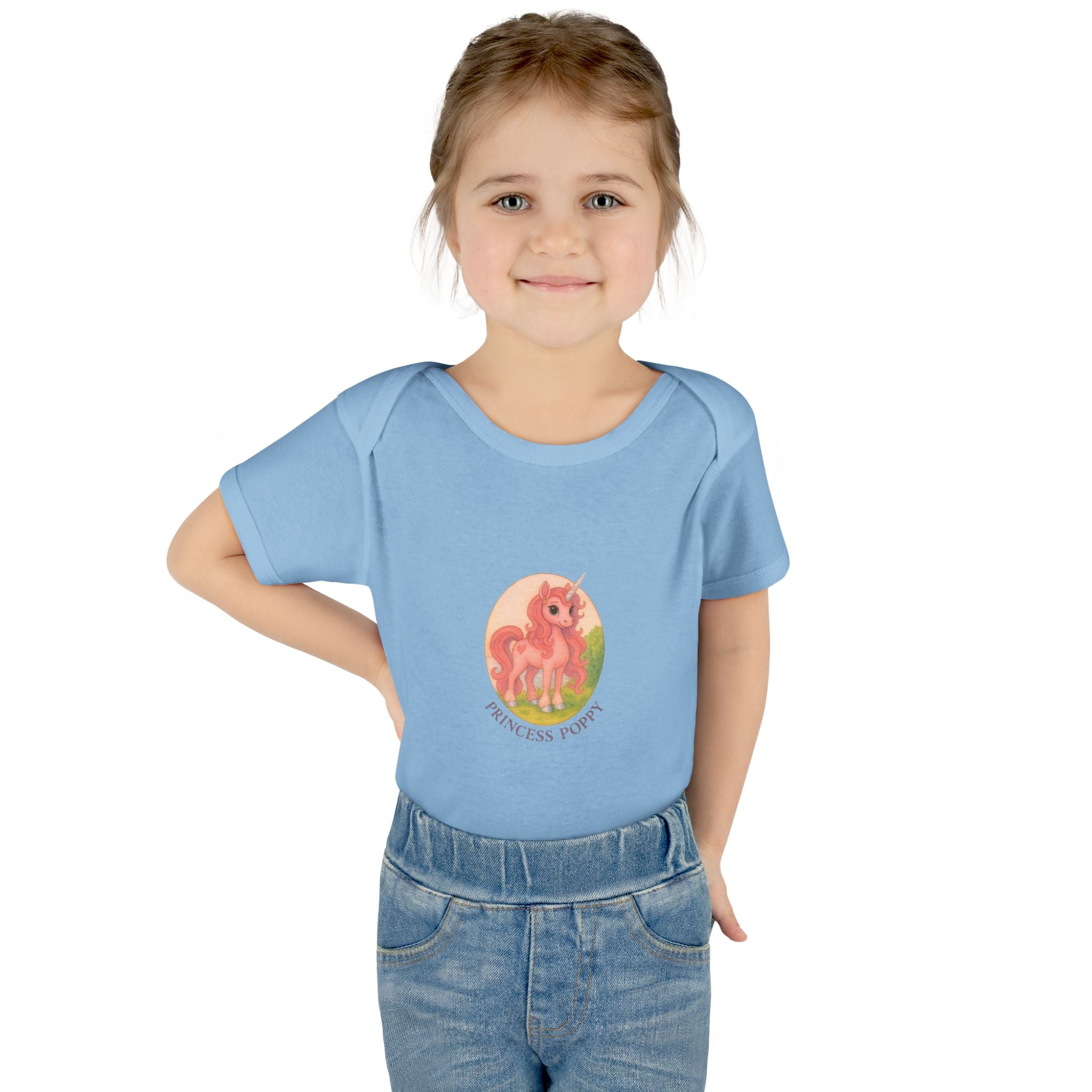 Baby Bodysuit Princess Poppy Unicorn
