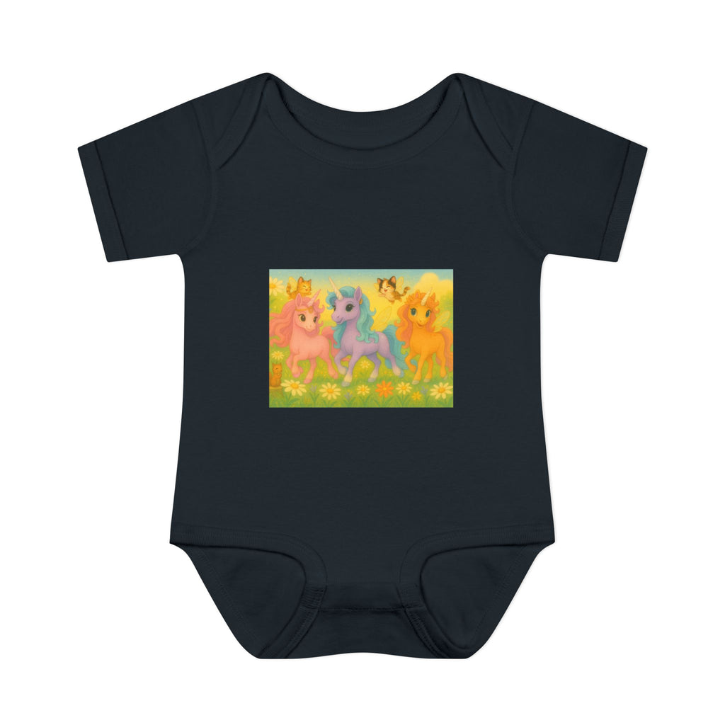 Bodysuit - Whimsical Unicorn Princesses and Forest Animals Playful Design