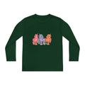 Youth Long Sleeve Tee — Colorful Cartoon Ponies Graphic