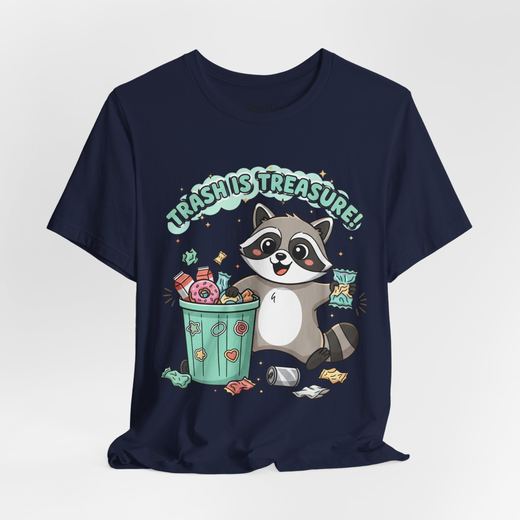 Merry Trash-mas Raccoon Tee | trash panda Christmas, cute holiday humor