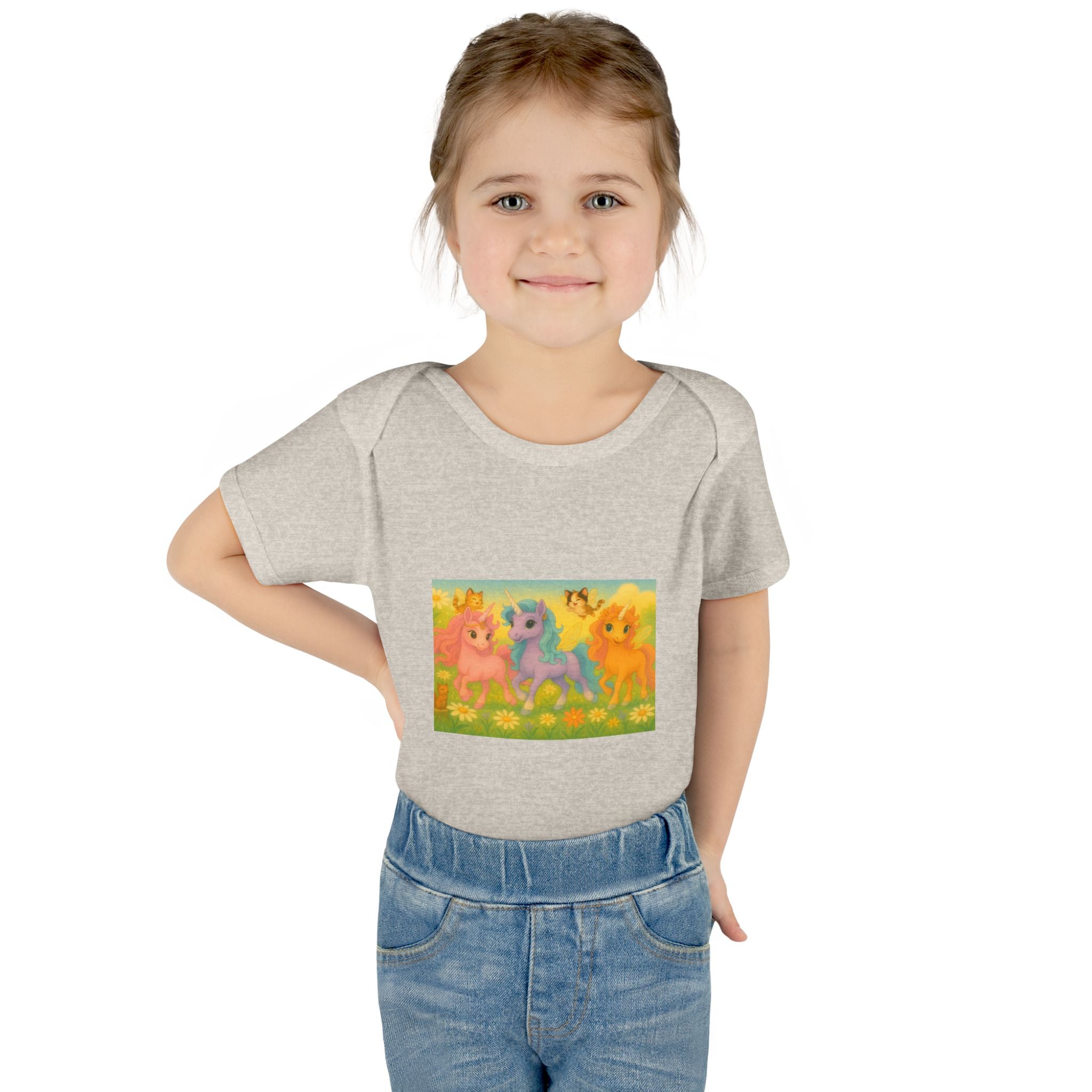 Bodysuit - Whimsical Unicorn Princesses and Forest Animals Playful Design